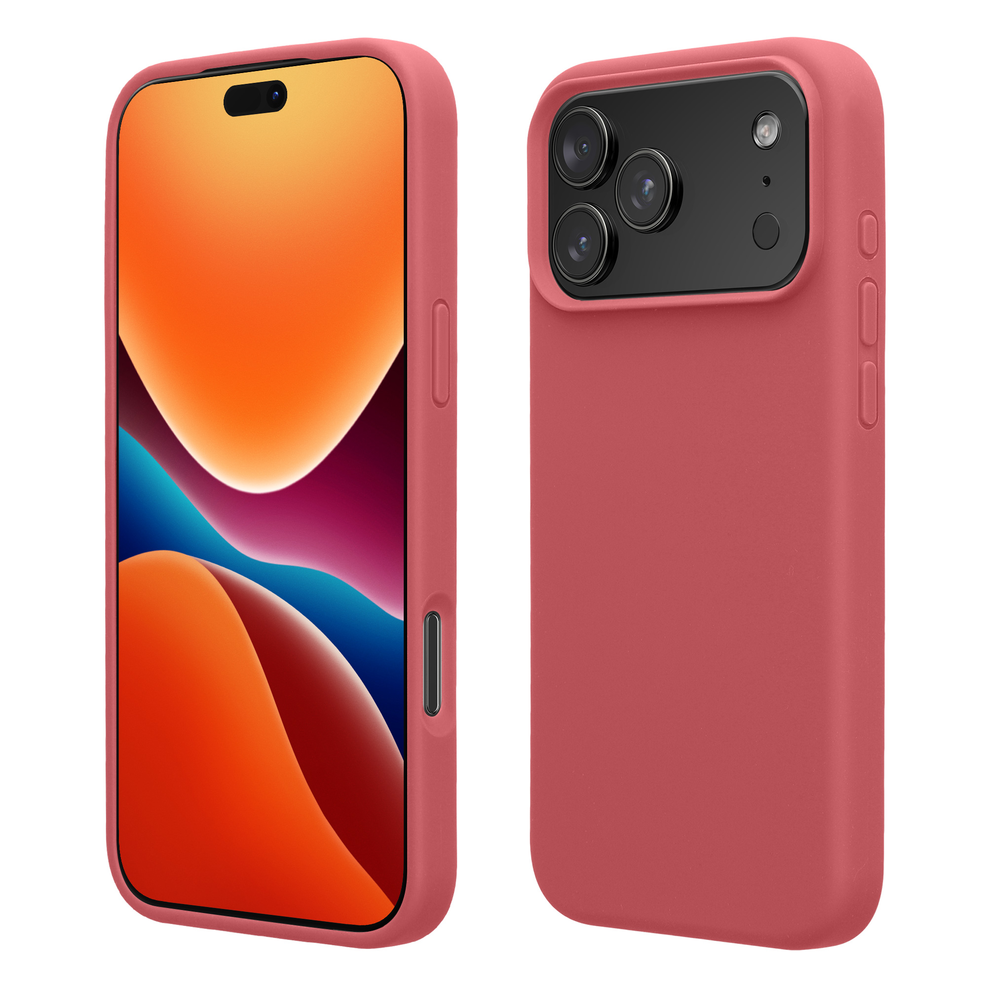 Pouzdro pro Apple iPhone 18 Pro Max / iPhone 17 Pro Max kwmobile silikonové - tmavě starorůžová