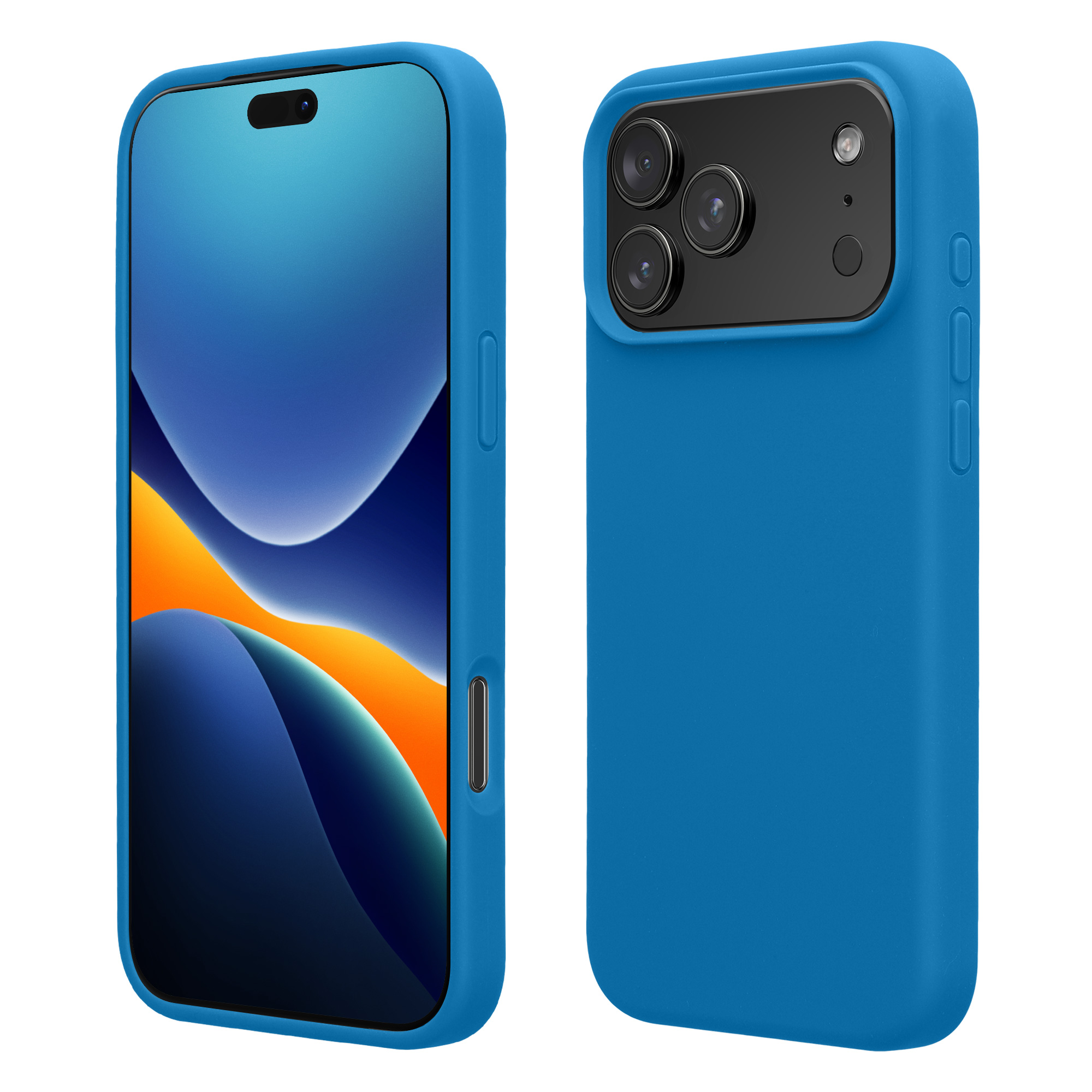 Pouzdro pro Apple iPhone 18 Pro Max / iPhone 17 Pro Max kwmobile silikonové - modrý korál
