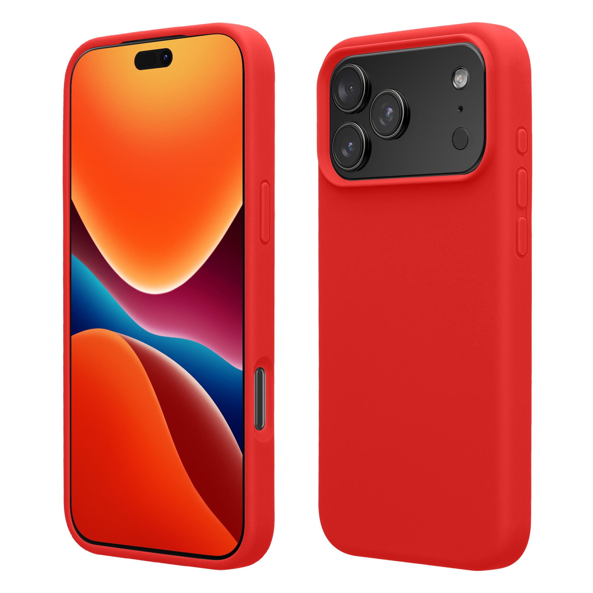 Pouzdro pro Apple iPhone 18 Pro Max / iPhone 17 Pro Max kwmobile silikonové - klasická červená