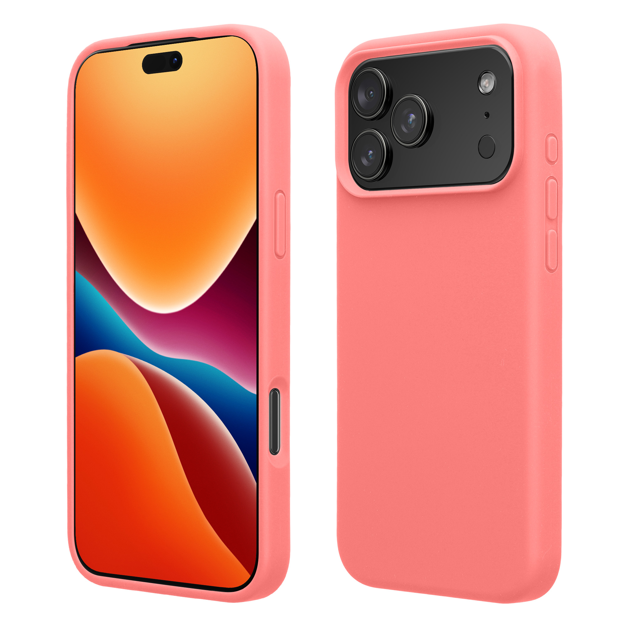 Pouzdro pro Apple iPhone 18 Pro Max / iPhone 17 Pro Max kwmobile silikonové - pastelová korálová