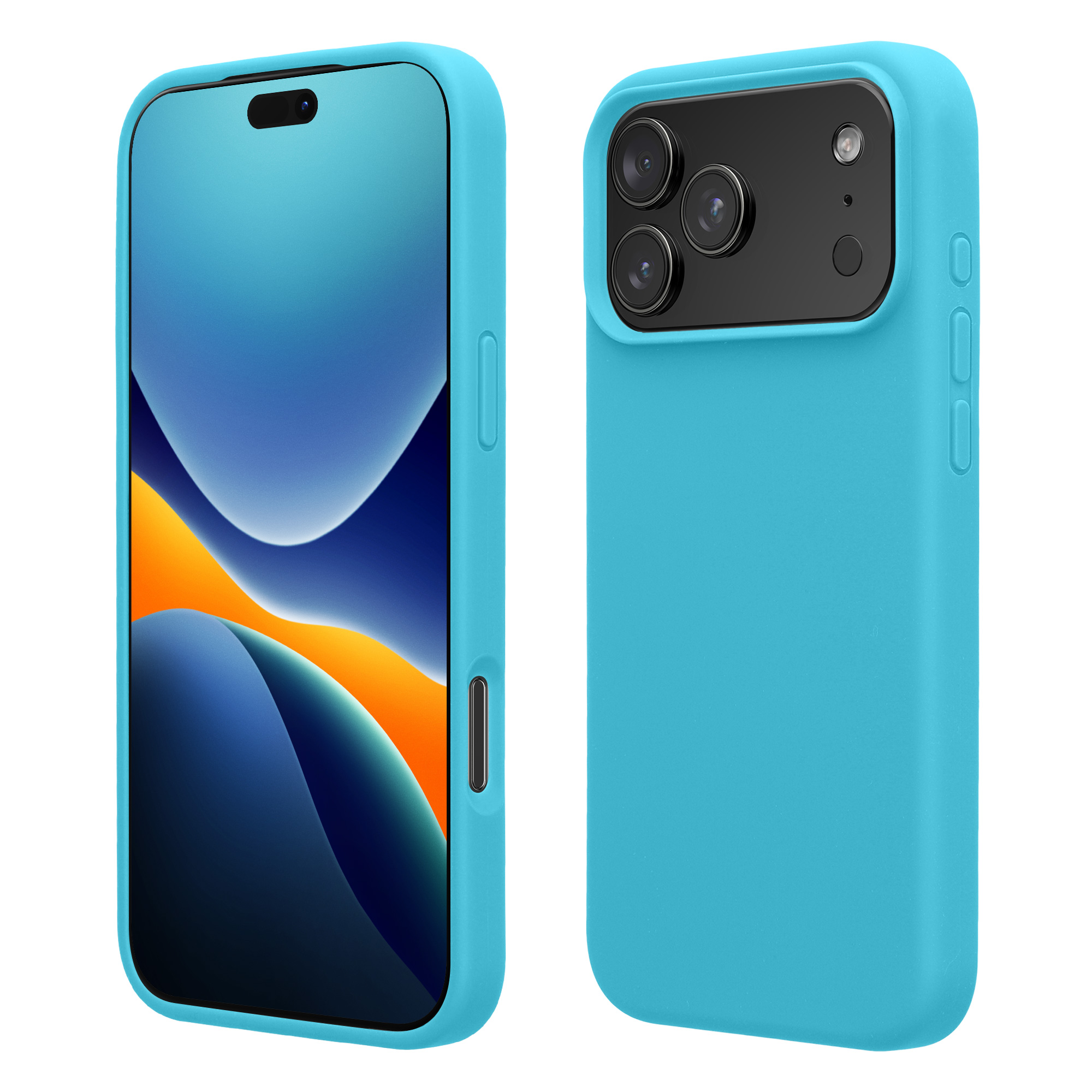 Pouzdro pro Apple iPhone 18 Pro Max / iPhone 17 Pro Max kwmobile silikonové - oceánská modrá