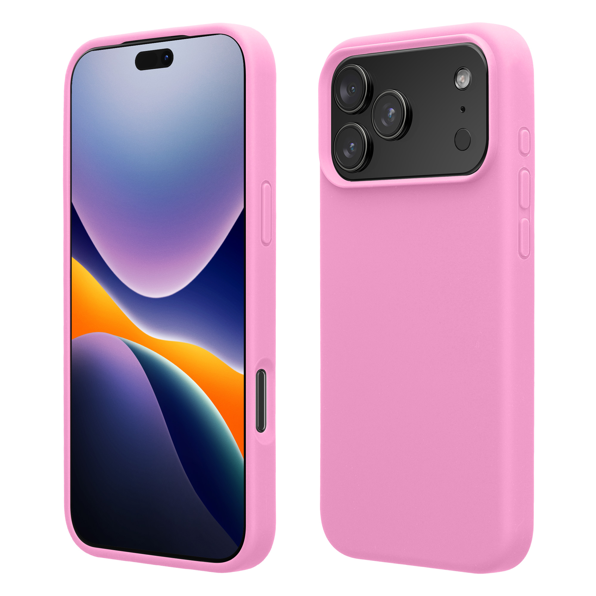 Pouzdro pro Apple iPhone 18 Pro Max / iPhone 17 Pro Max kwmobile silikonové - růžová levandulová