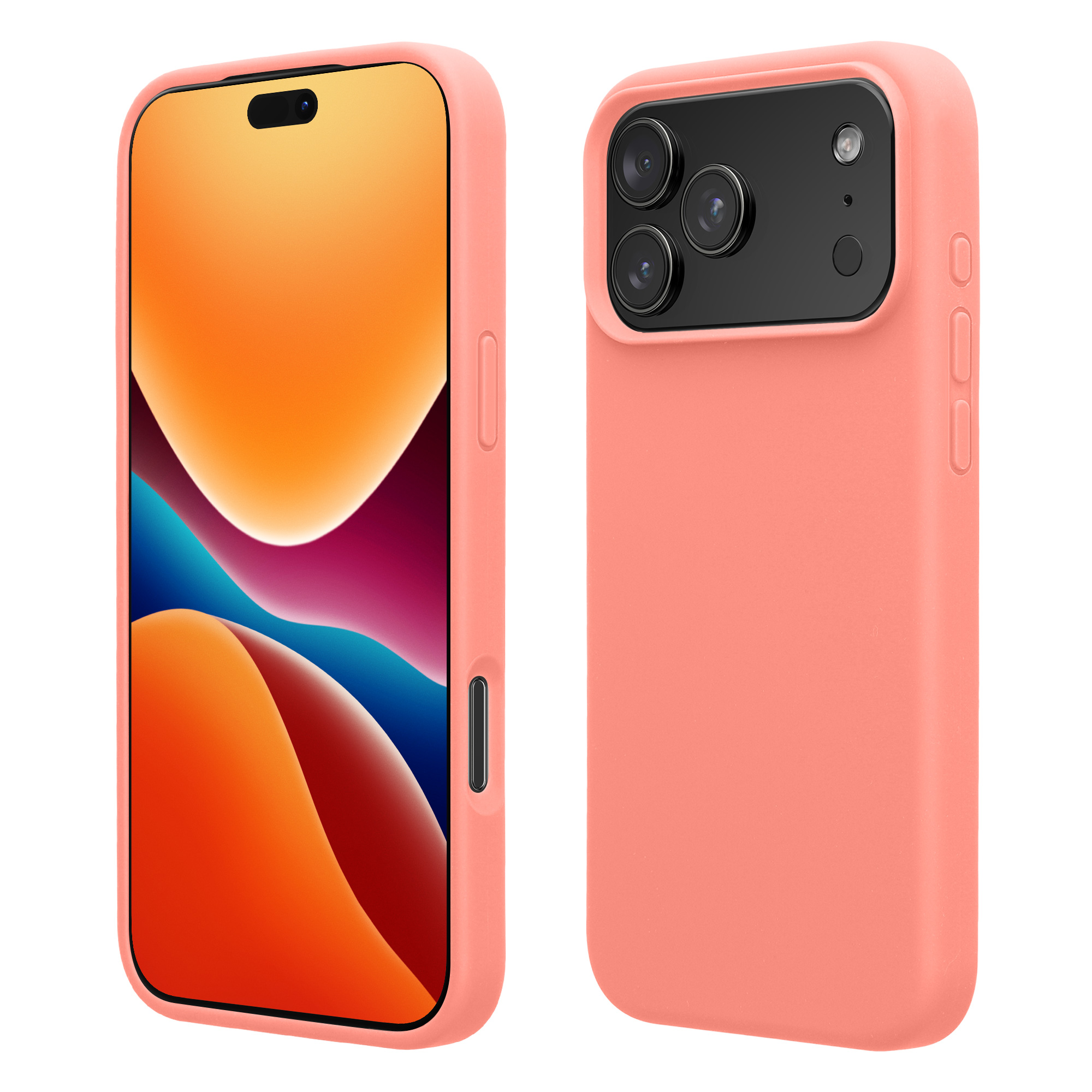 Kryt na mobil Apple iPhone 18 Pro Max / 17 Pro Max - kwmobile, korálově broskvový