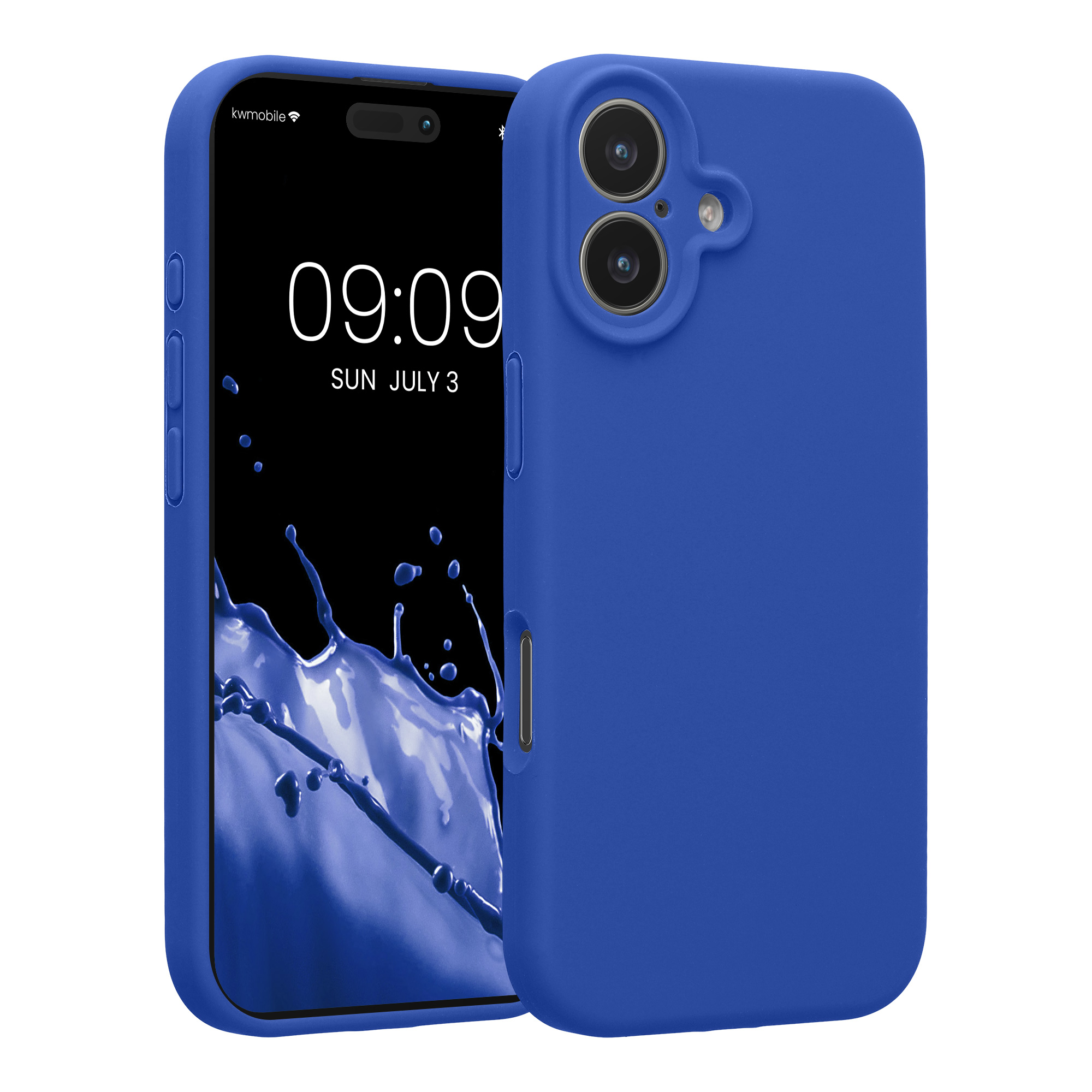 Silikonový kryt Kwmobile pro iPhone 17 - baltsky modrá