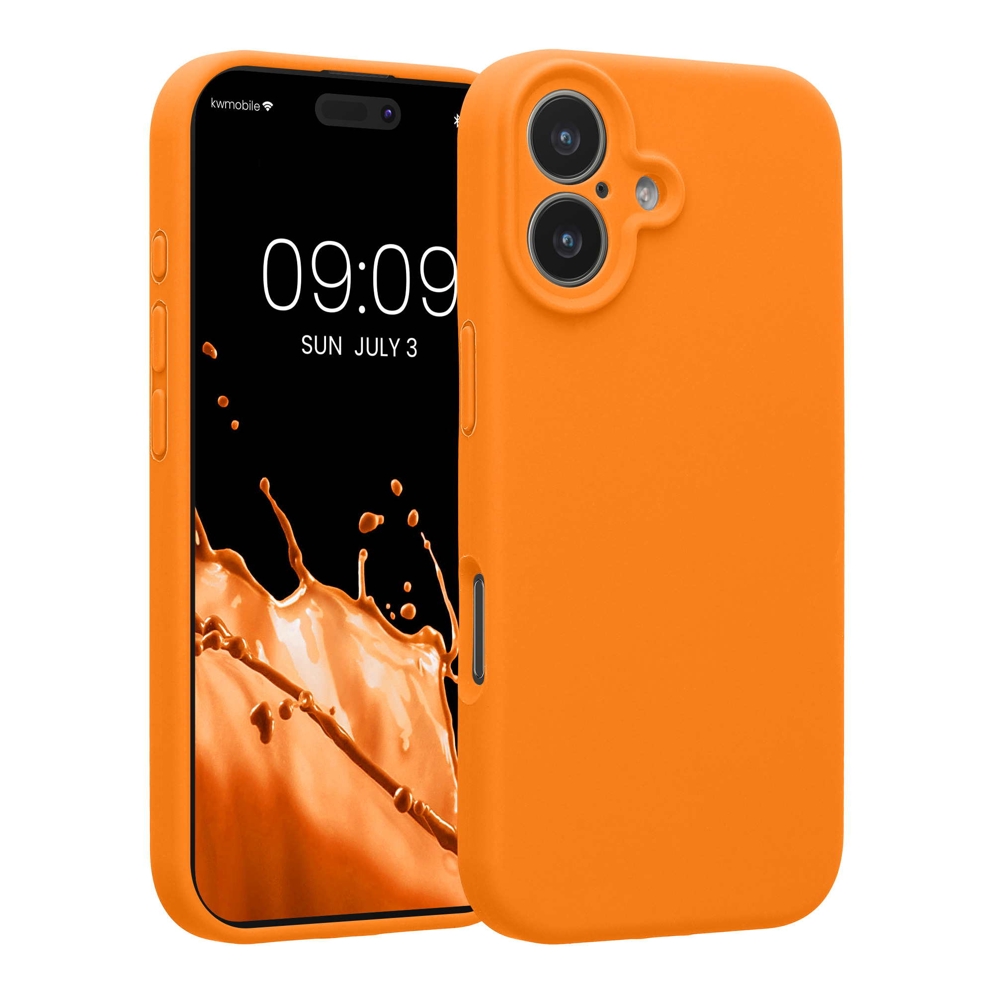 Silikonový kryt Kwmobile pro iPhone 17 - fruity orange