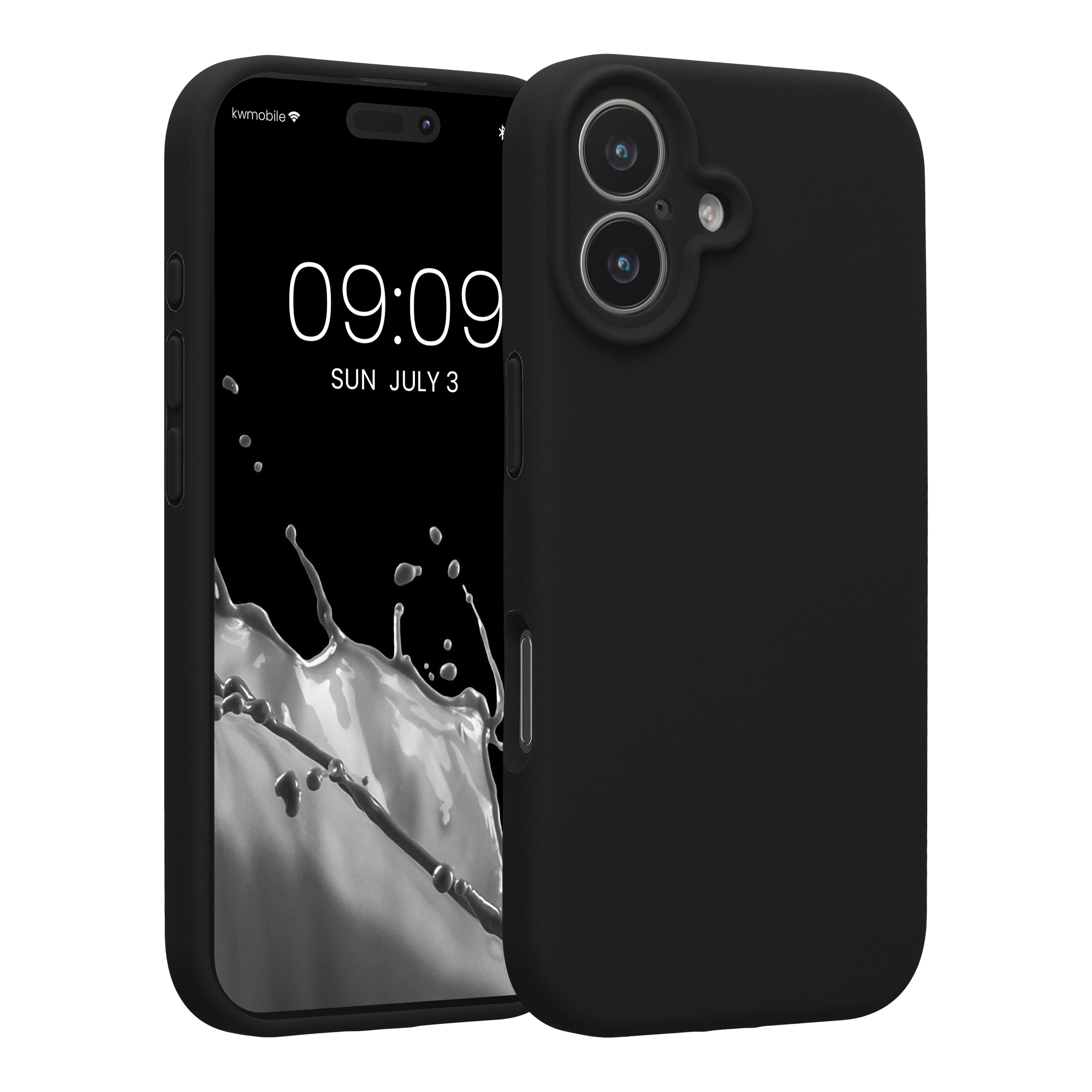 Pouzdro pro Apple iPhone 17 kwmobile tenké silikonové - černá