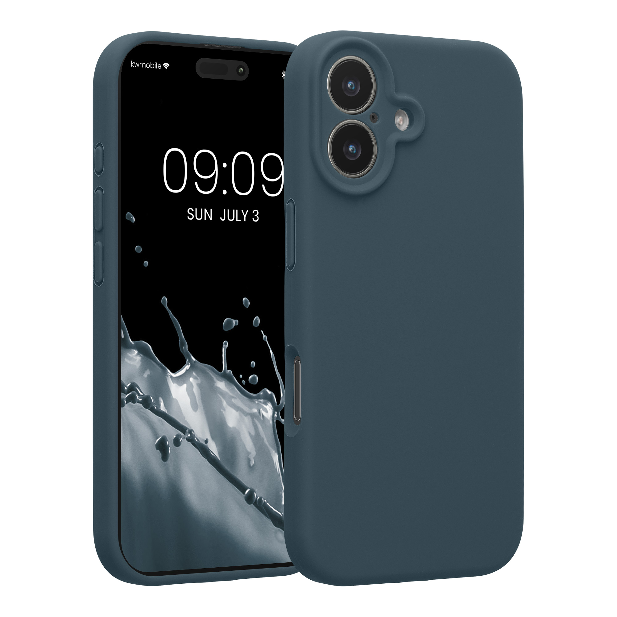 Pouzdro pro Apple iPhone 17 kwmobile tenké silikonové - tmavá antracitová