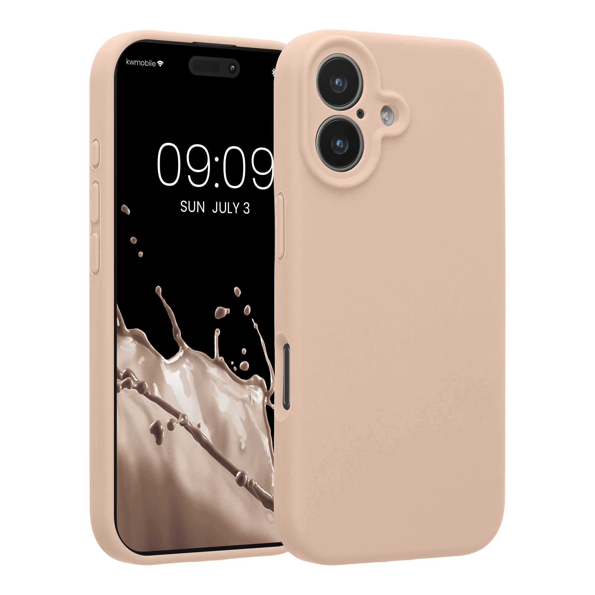Pouzdro pro Apple iPhone 17 kwmobile tenké silikonové - starorůžová