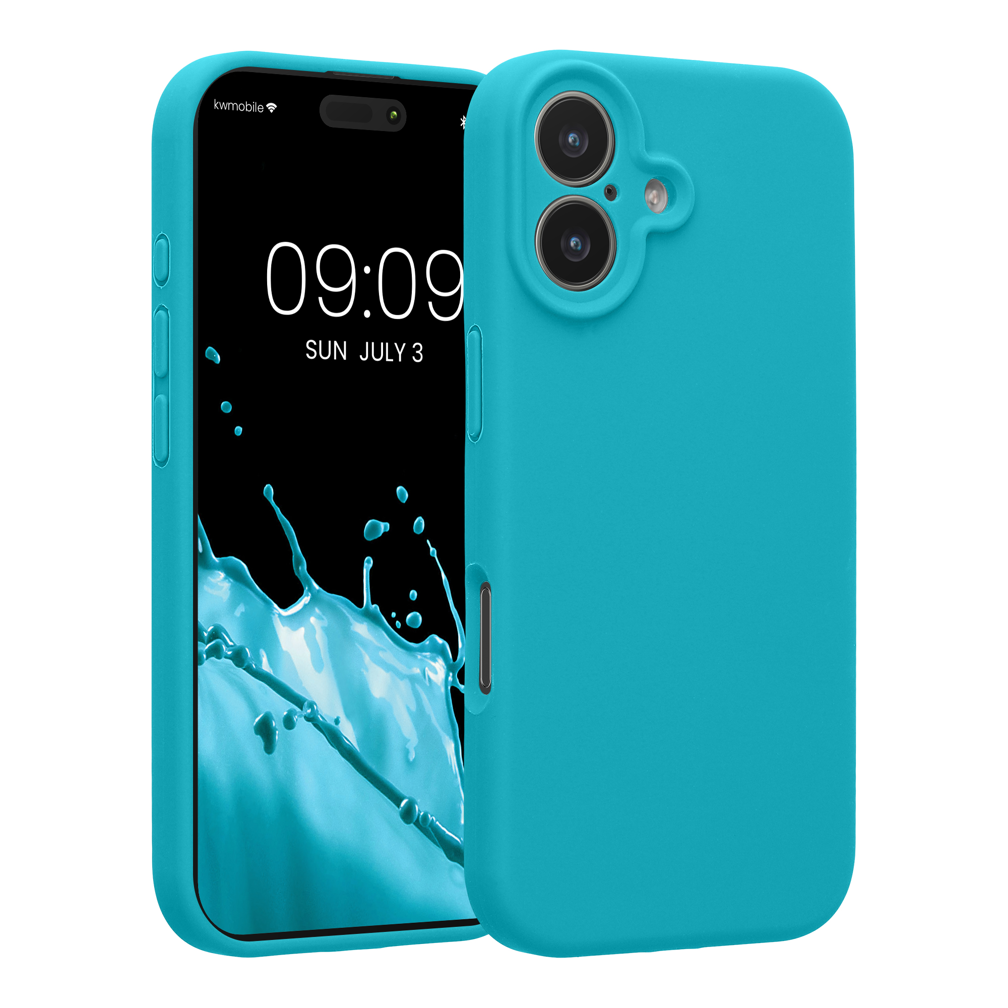 Pouzdro pro Apple iPhone 17 kwmobile tenké silikonové - ledově modrá