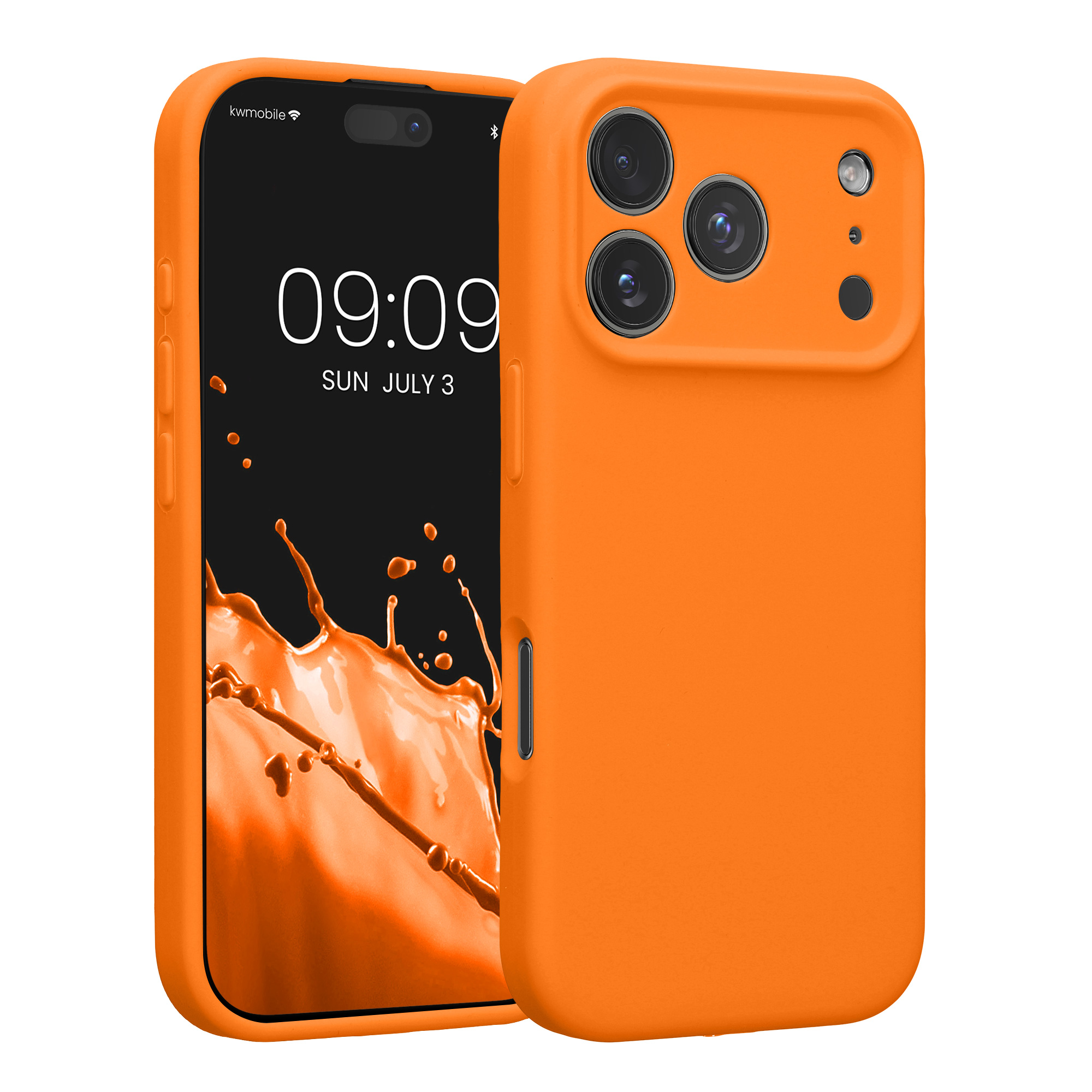 Pouzdro pro Apple iPhone 18 Pro / iPhone 17 Pro kwmobile tenké silikonové - ovocná oranžová