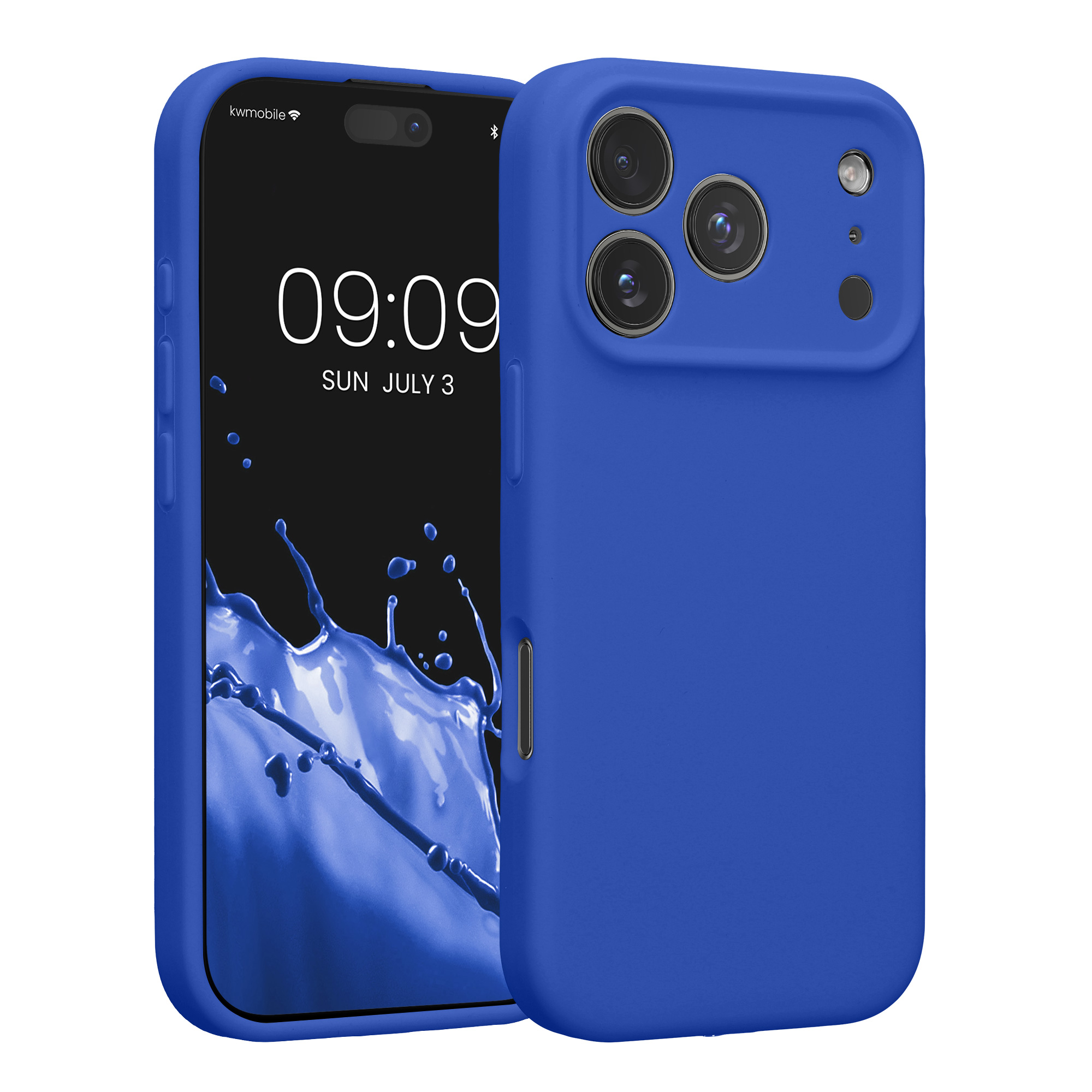 Silikonový kryt Kwmobile pro iPhone 17 Pro - baltsky modrá