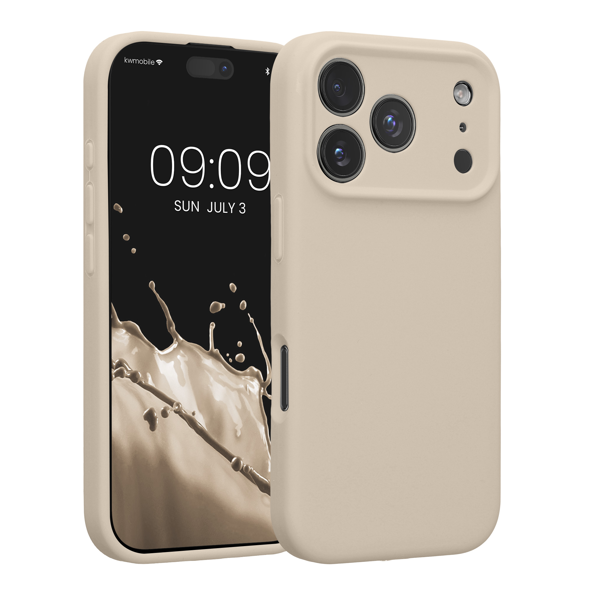 Pouzdro pro Apple iPhone 18 Pro / iPhone 17 Pro kwmobile tenké silikonové - krémová