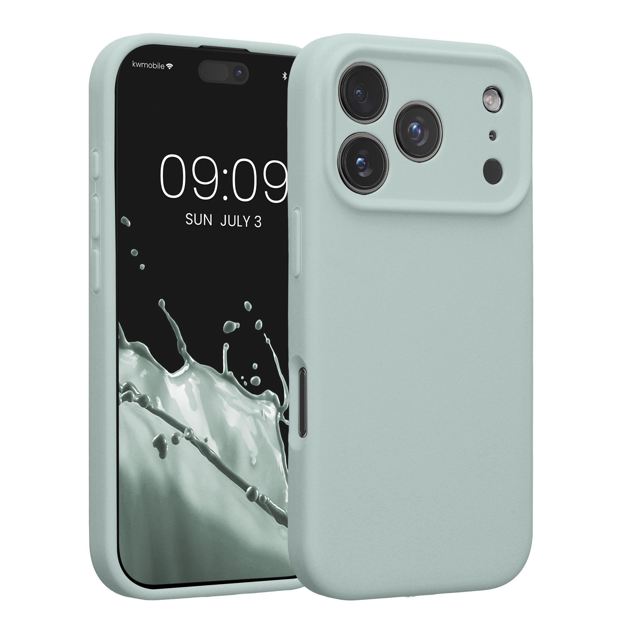 Pouzdro pro Apple iPhone 18 Pro / iPhone 17 Pro kwmobile tenké silikonové - světle mátová