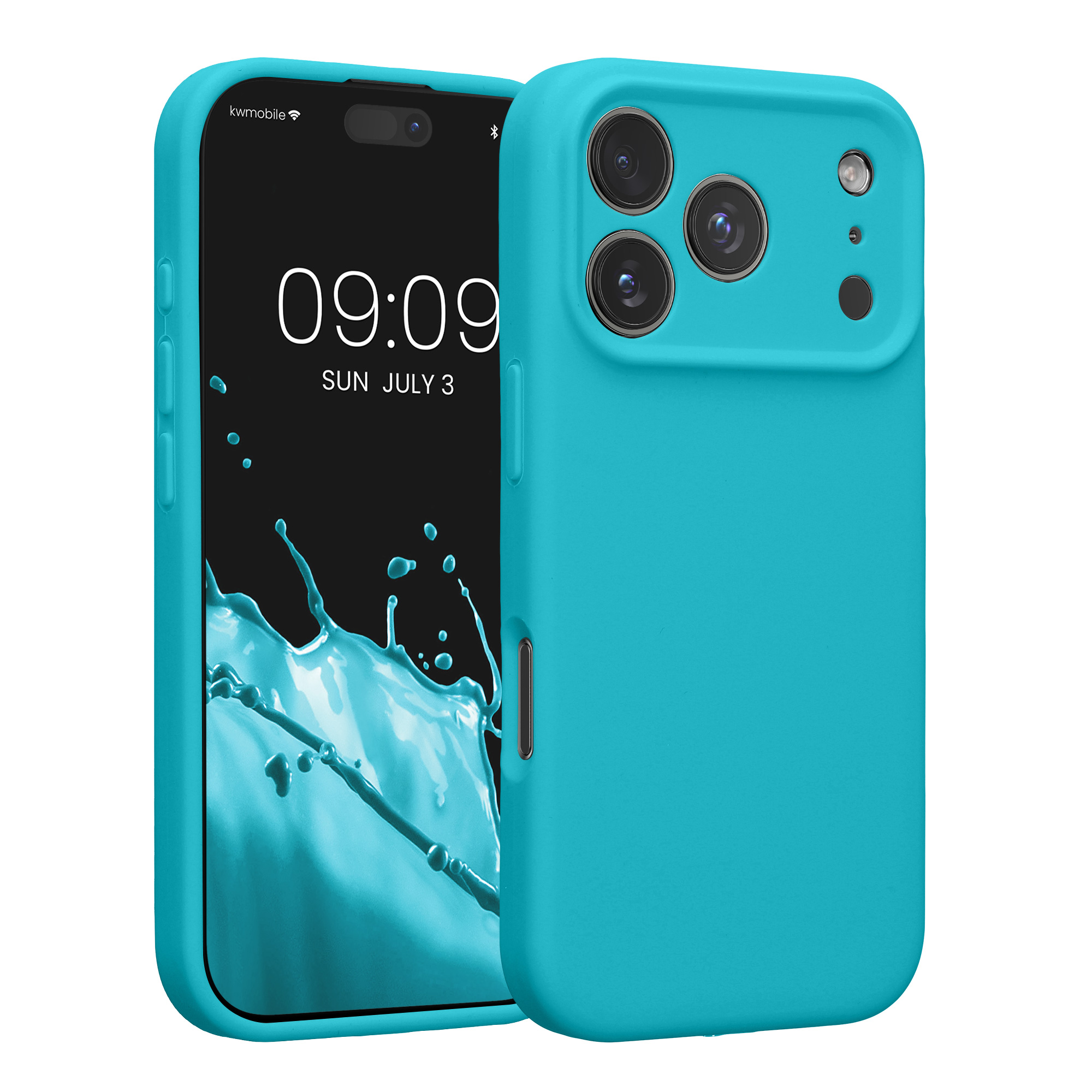 Pouzdro pro Apple iPhone 18 Pro / iPhone 17 Pro kwmobile tenké silikonové - ledově modrá