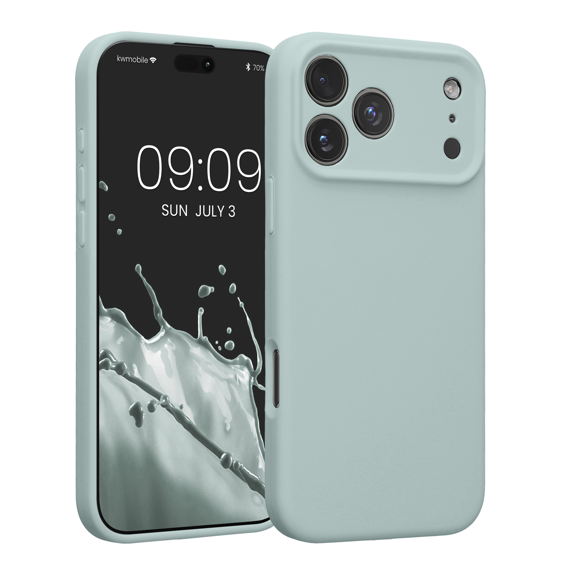 Pouzdro pro Apple iPhone 18 Pro Max / iPhone 17 Pro Max kwmobile tenké Soft Touch silikonové - světle mátová