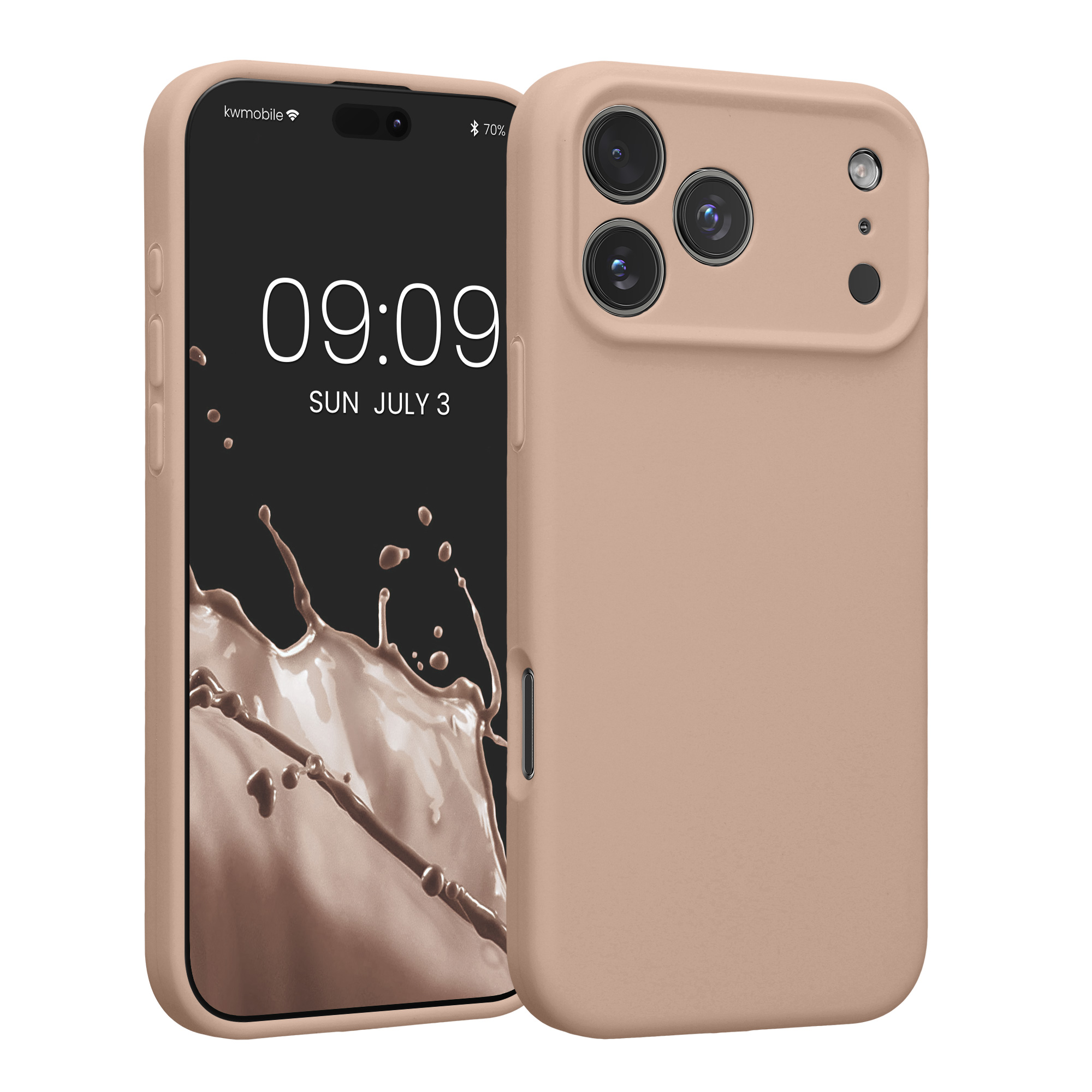 Pouzdro pro Apple iPhone 18 Pro Max / iPhone 17 Pro Max kwmobile tenké Soft Touch silikonové - starorůžová