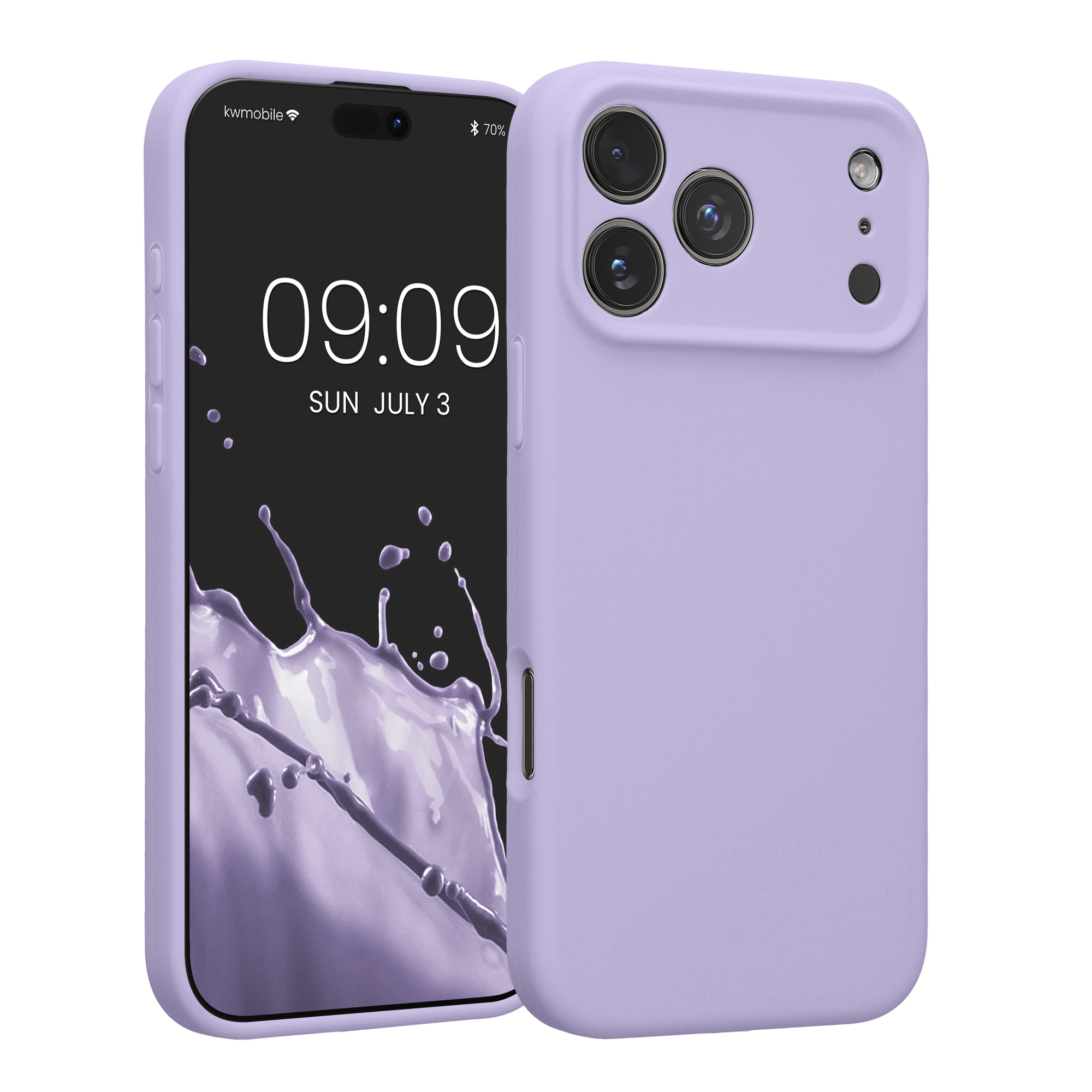 Pouzdro pro Apple iPhone 18 Pro Max / iPhone 17 Pro Max kwmobile tenké Soft Touch silikonové - levandulová