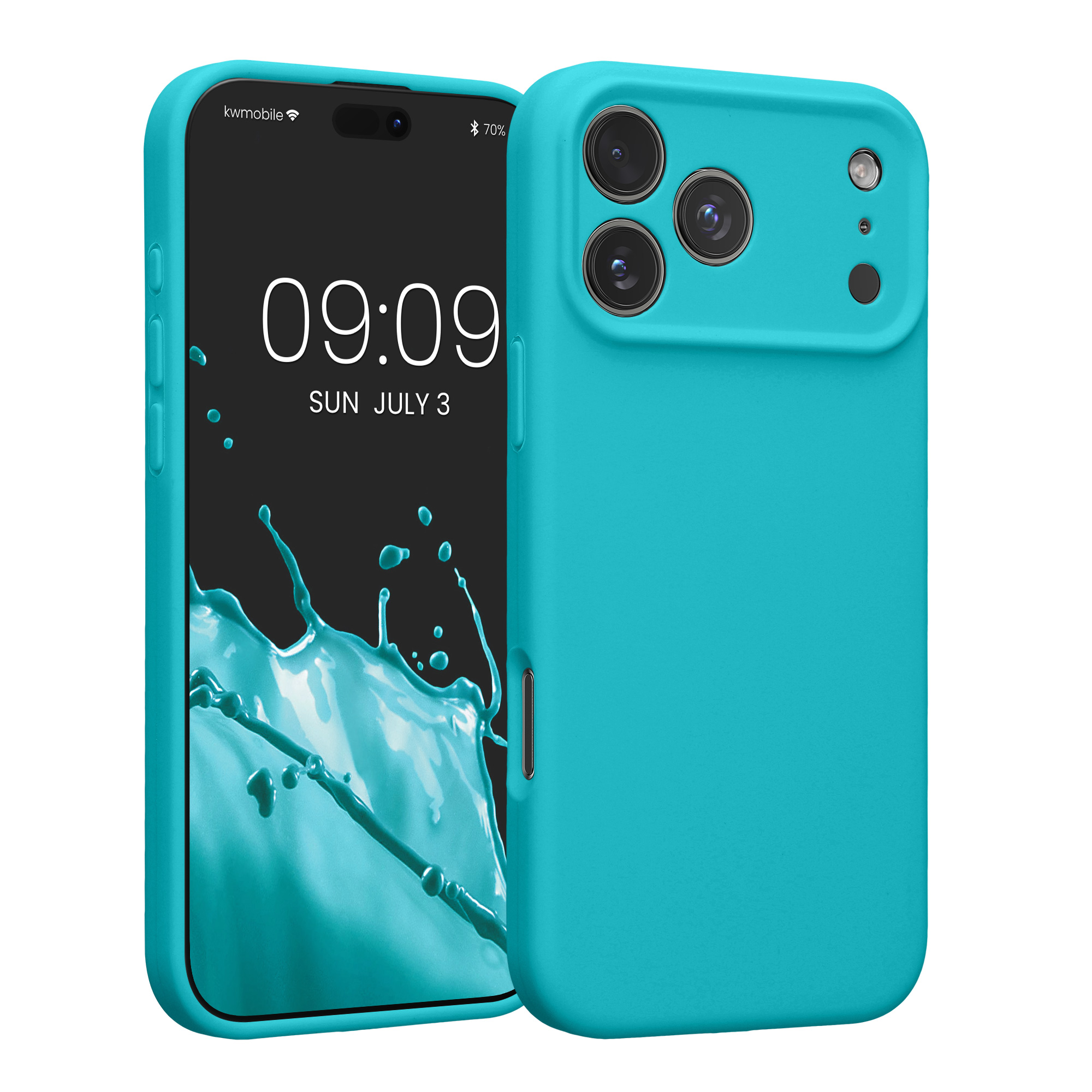 Pouzdro pro Apple iPhone 18 Pro Max / iPhone 17 Pro Max kwmobile tenké Soft Touch silikonové - ledově modrá