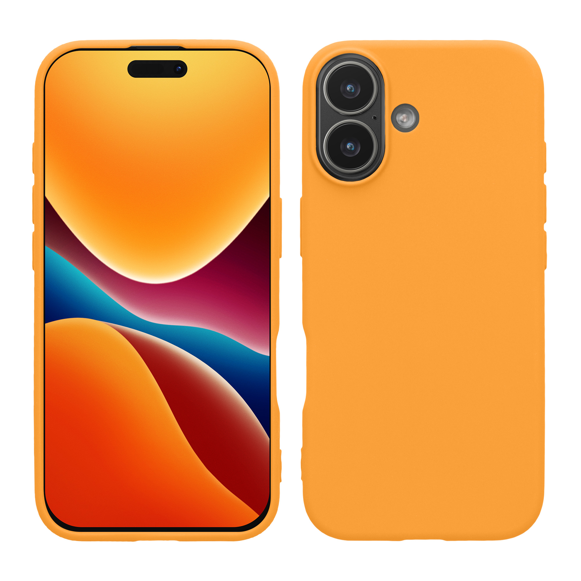 Silikonový kryt Kwmobile pro iPhone 17 - fruity orange