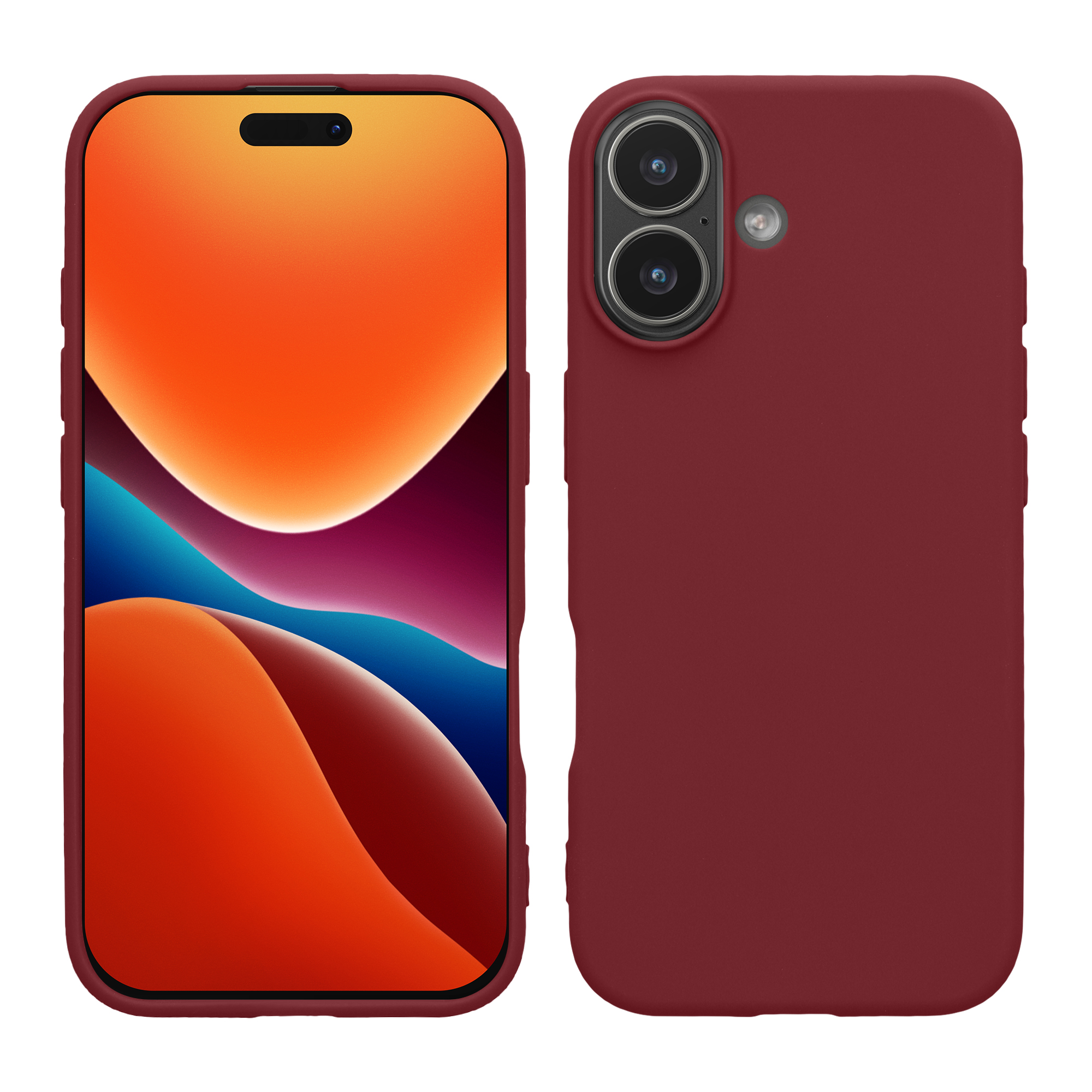 Pouzdro pro iPhone 17 kwmobile tenké silikonové - vínově fialová