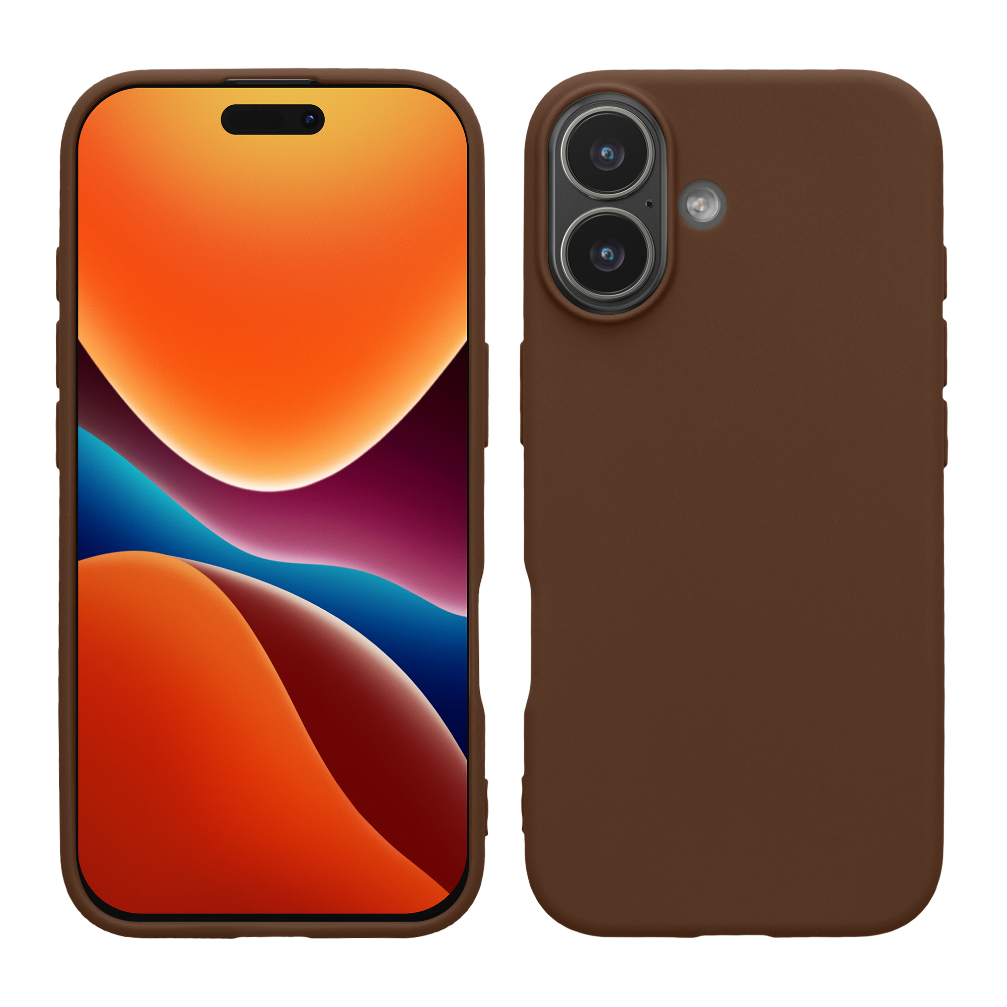 Pouzdro pro iPhone 17 kwmobile tenké silikonové - čokoládová