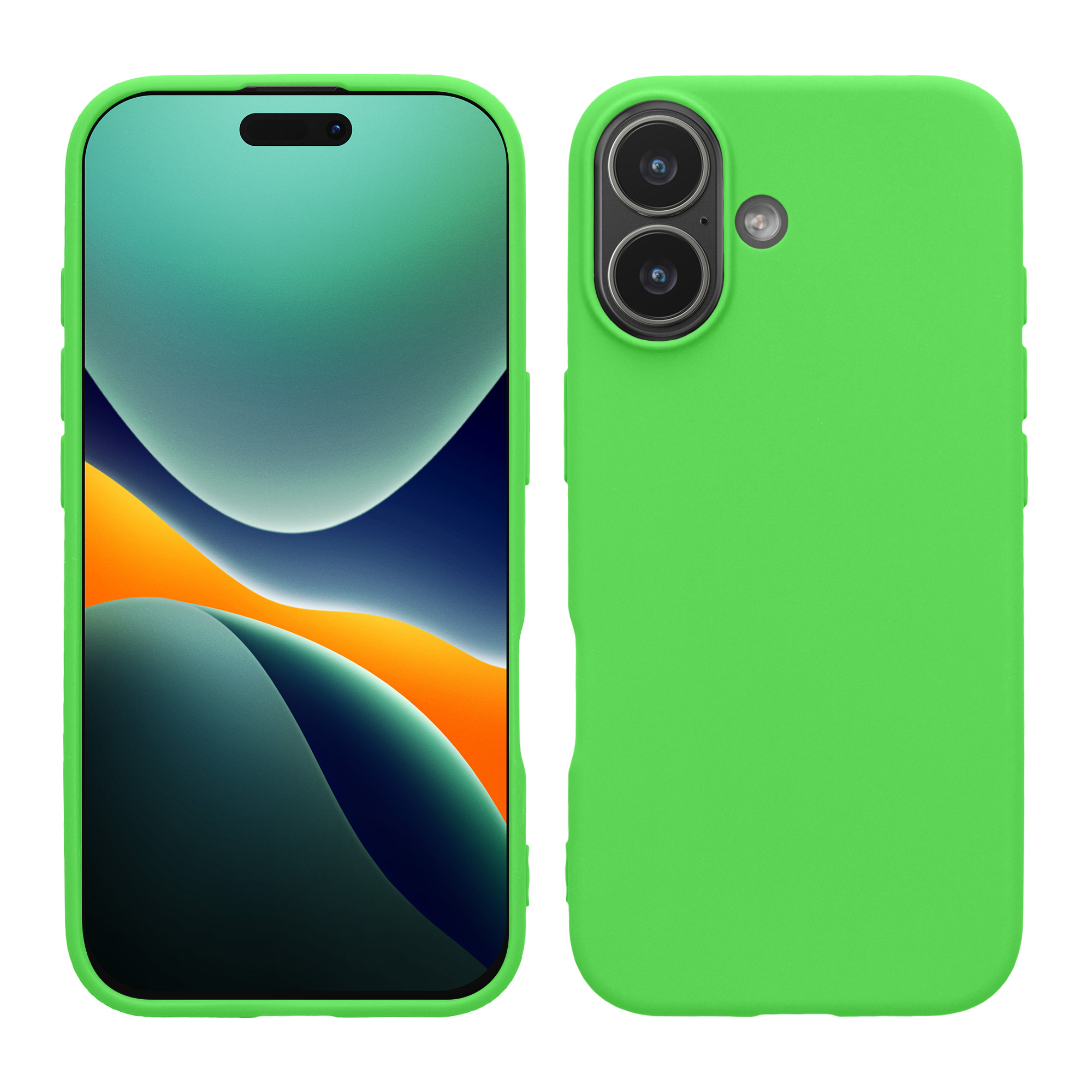 Pouzdro pro iPhone 17 kwmobile tenké silikonové - limetkově zelená