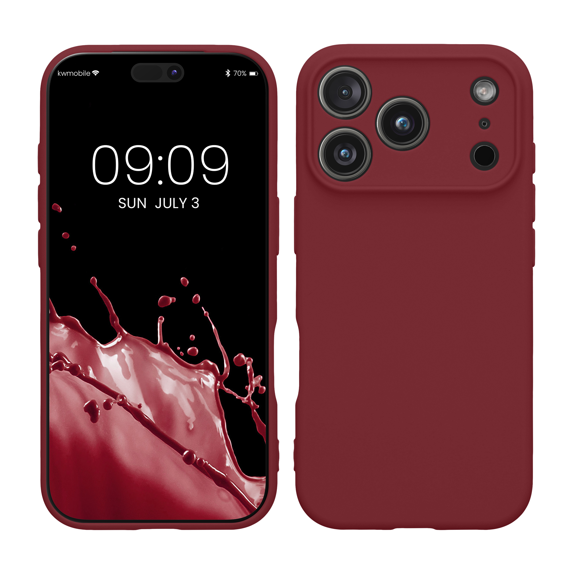 Pouzdro pro Apple iPhone 18 Pro / iPhone 17 Pro kwmobile tenké TPU - vínově fialová