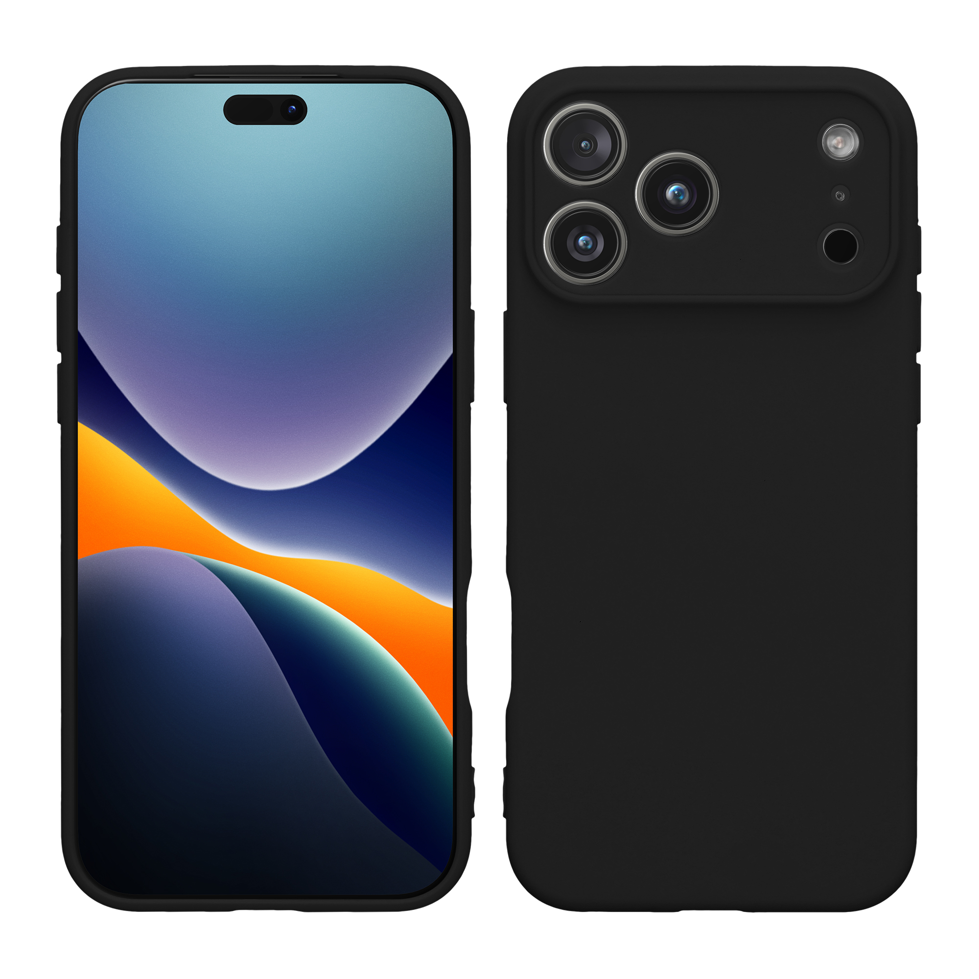 Silikonový kryt Kwmobile pro iPhone 17 Pro Max - černá matná