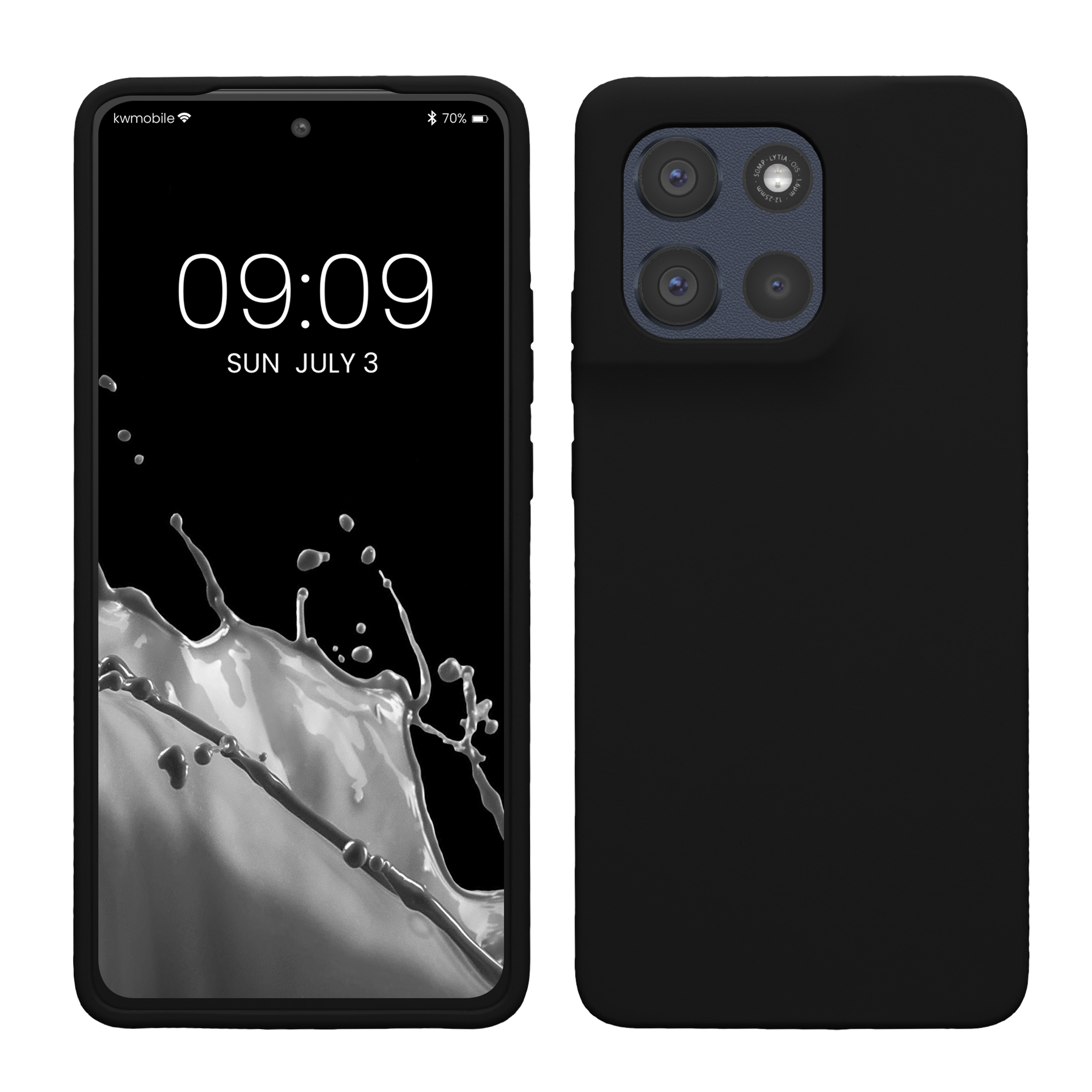 Kwmobile Silikonový kryt Motorola Moto G86 5G černá