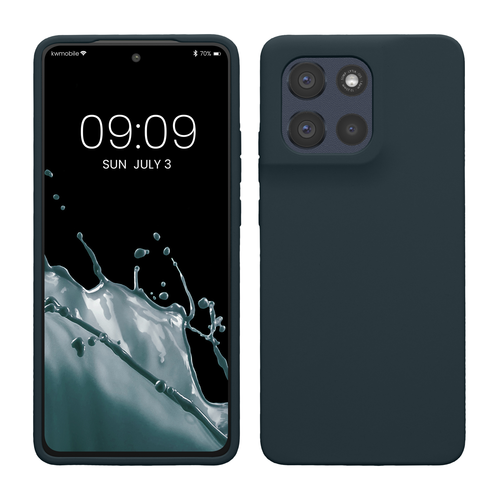 Kwmobile Silikonový kryt Motorola Moto G86 5G tmavě šedá