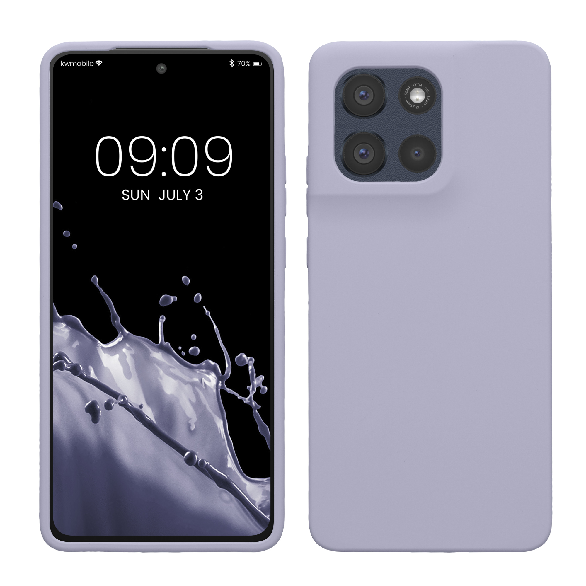 Kwmobile Silikonový kryt Motorola Moto G86 5G světle levandulová