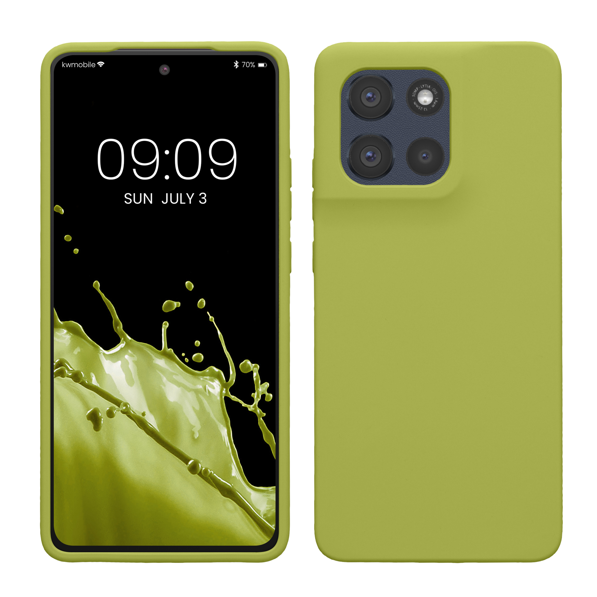 Kwmobile Silikonový kryt Motorola Moto G86 5G matcha zelená