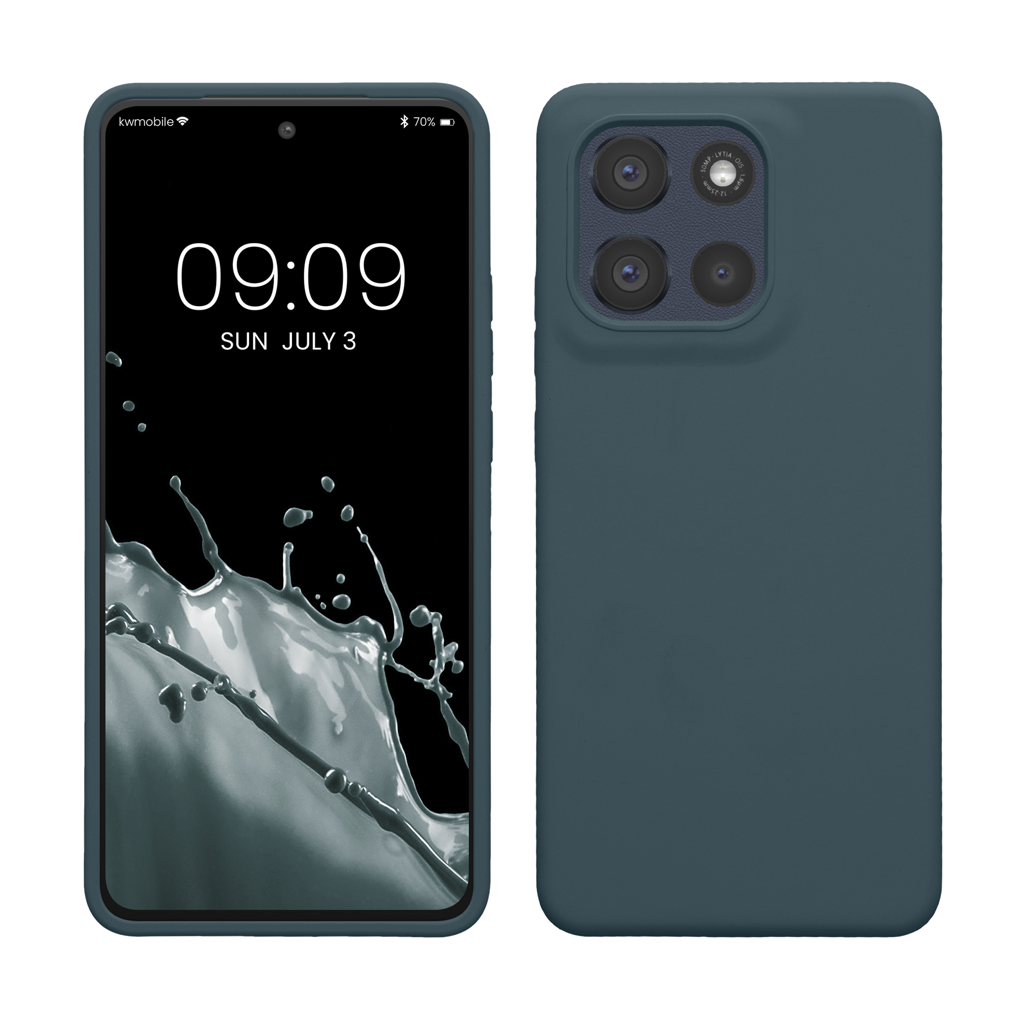 Kwmobile Silikonový kryt Motorola Moto G86 Power 5G tmavě šedá
