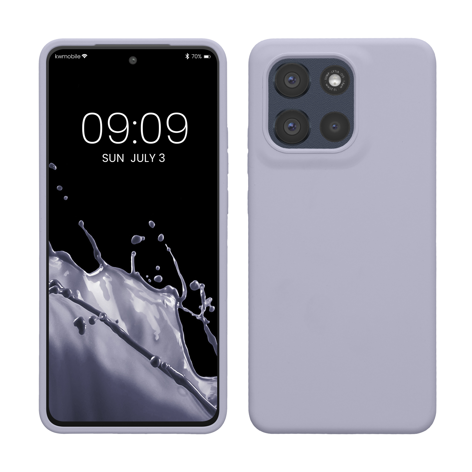 Kwmobile Silikonový kryt Motorola Moto G86 Power 5G světle levandulová