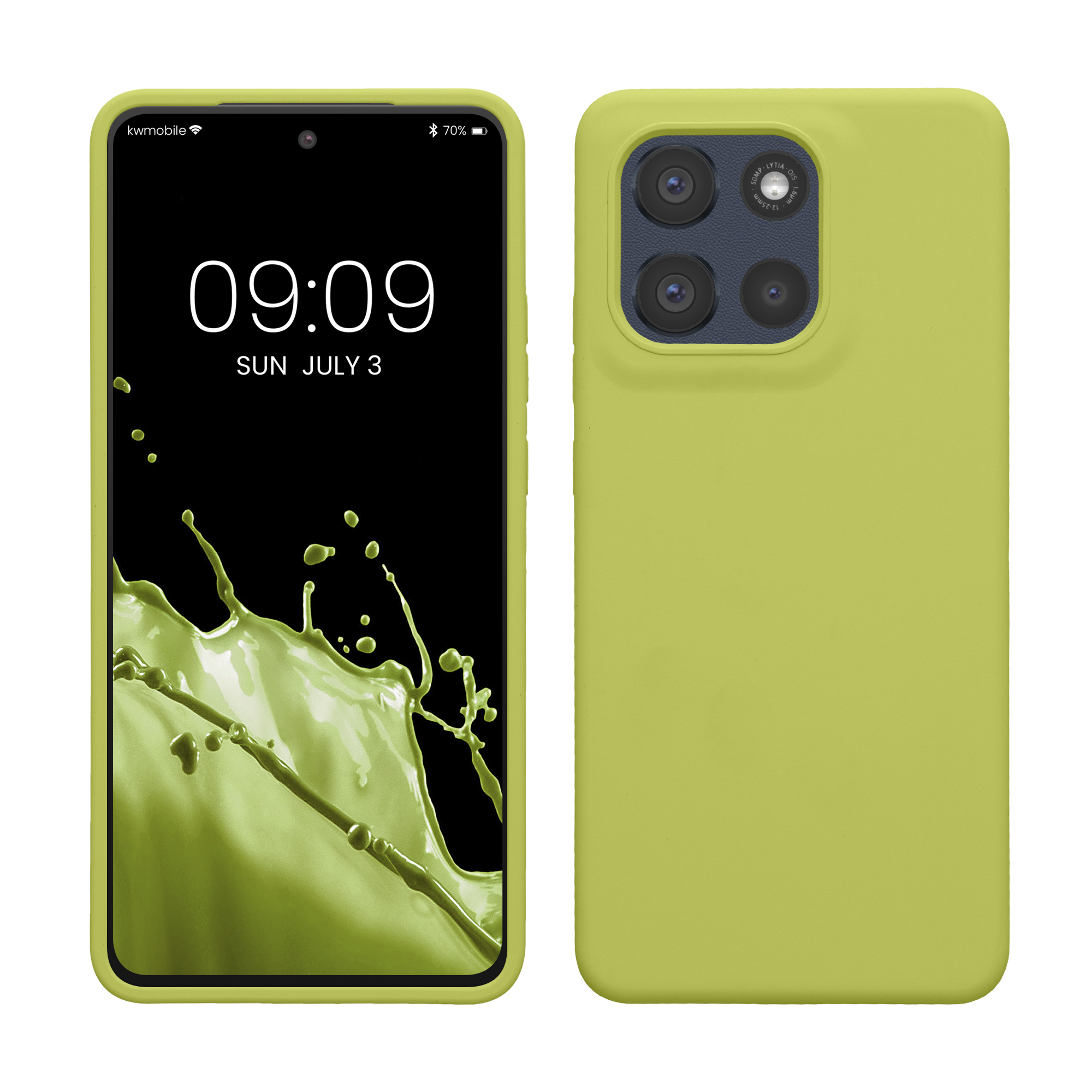 Kwmobile Silikonový kryt Motorola Moto G86 Power 5G matcha zelená