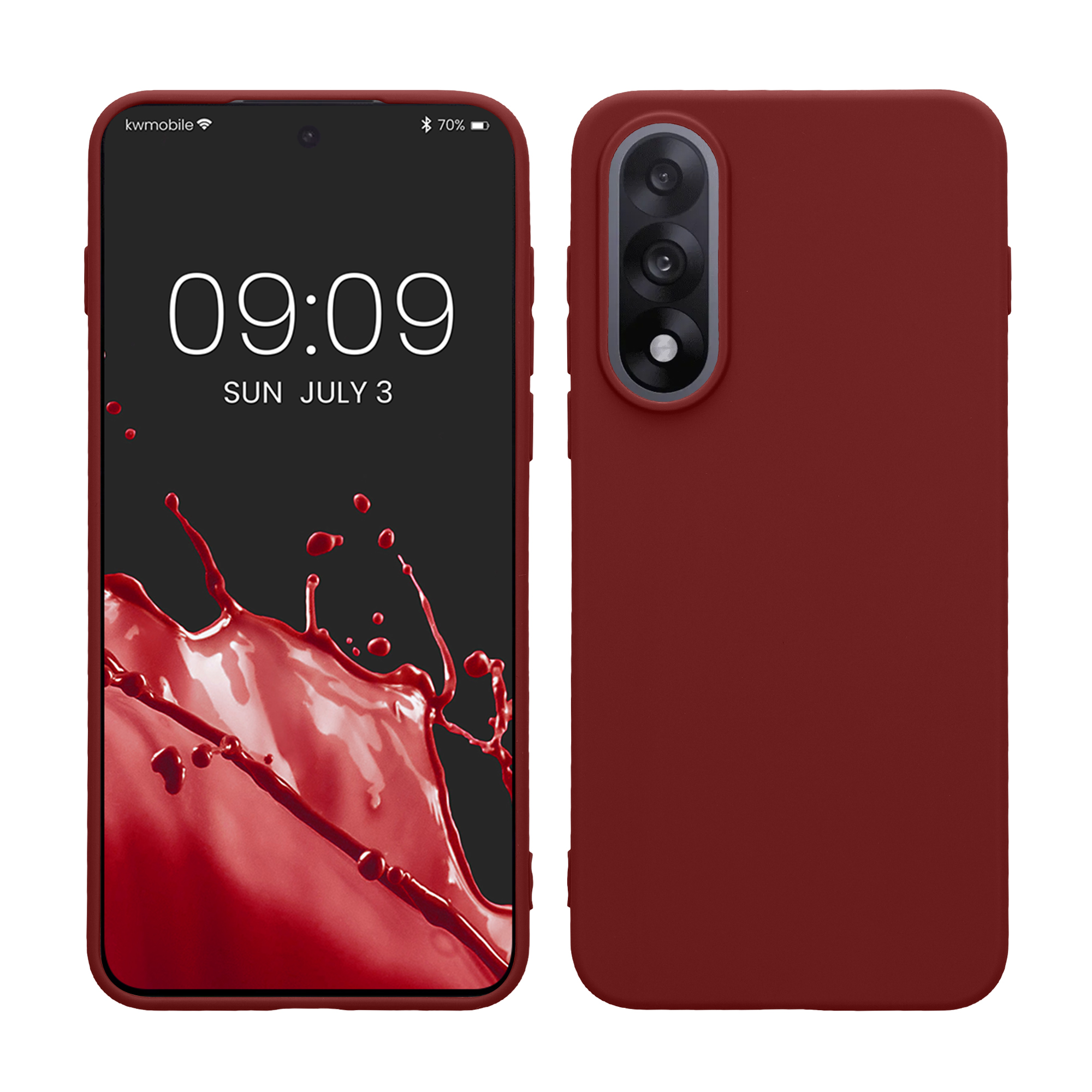 Kryt kwmobile pro OnePlus Nord 5, červenohnědá