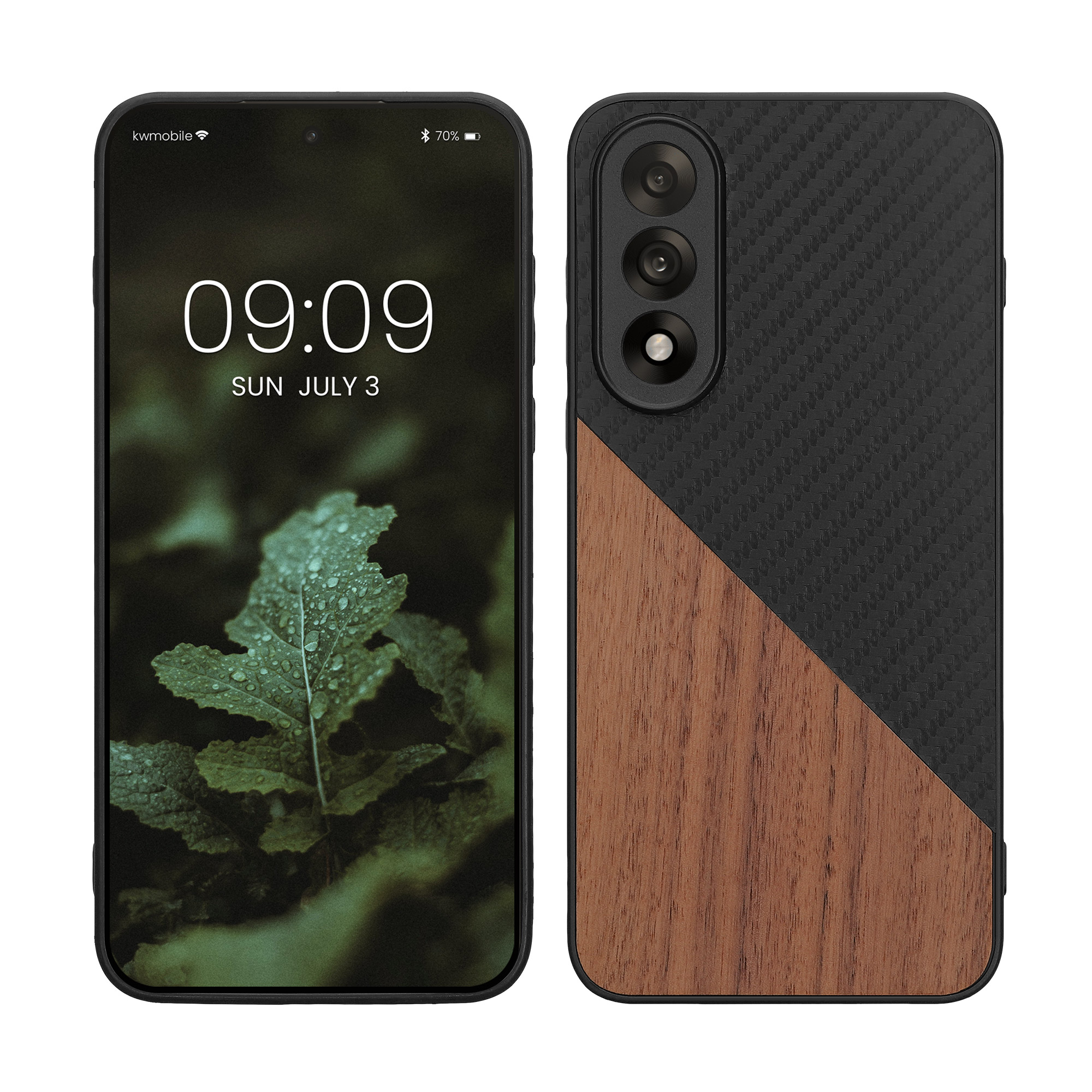 Kryt kwmobile pro OnePlus Nord 5, tmavě hnědá / černá