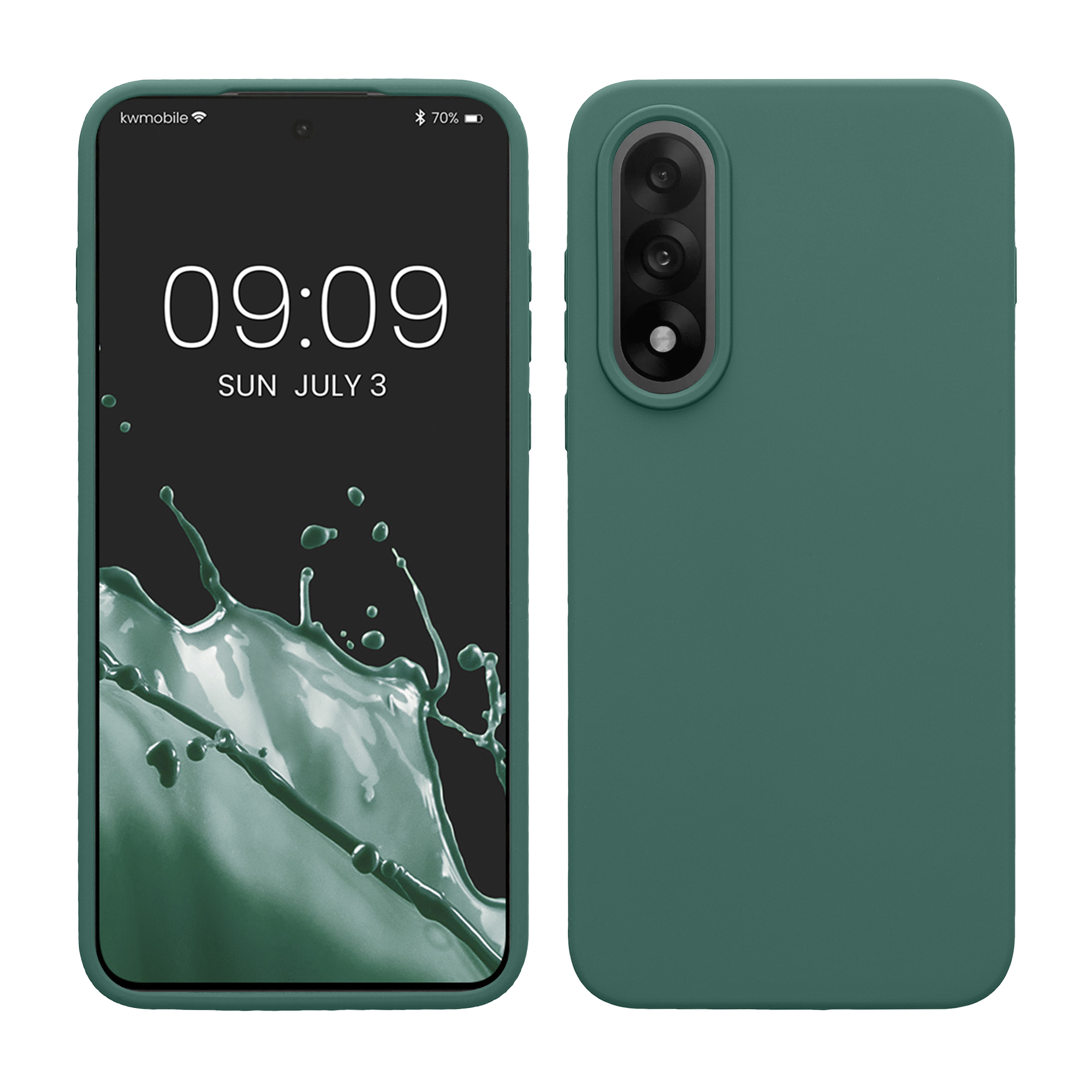 Kwmobile Silikonový kryt OnePlus Nord 5 lesní zelená
