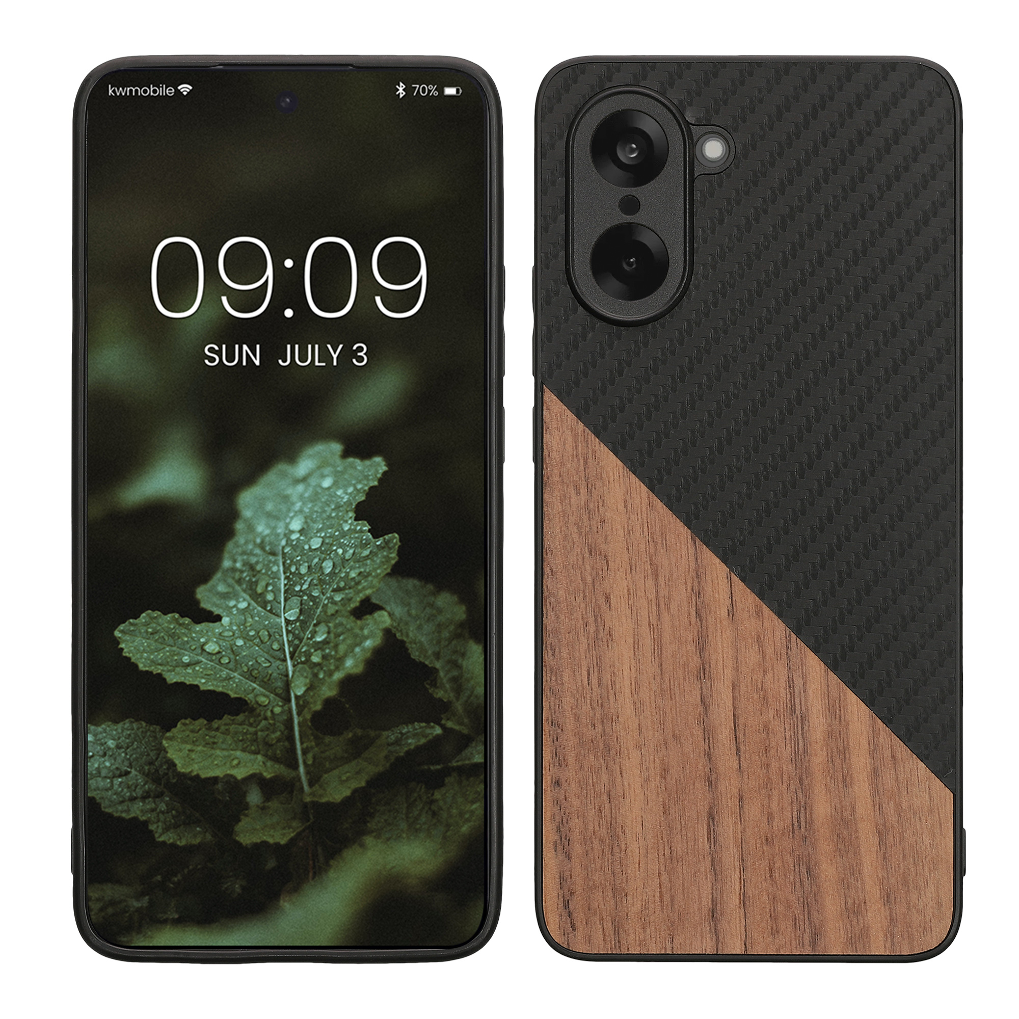 Kryt kwmobile pro OnePlus Nord CE5, tmavě hnědá / černá