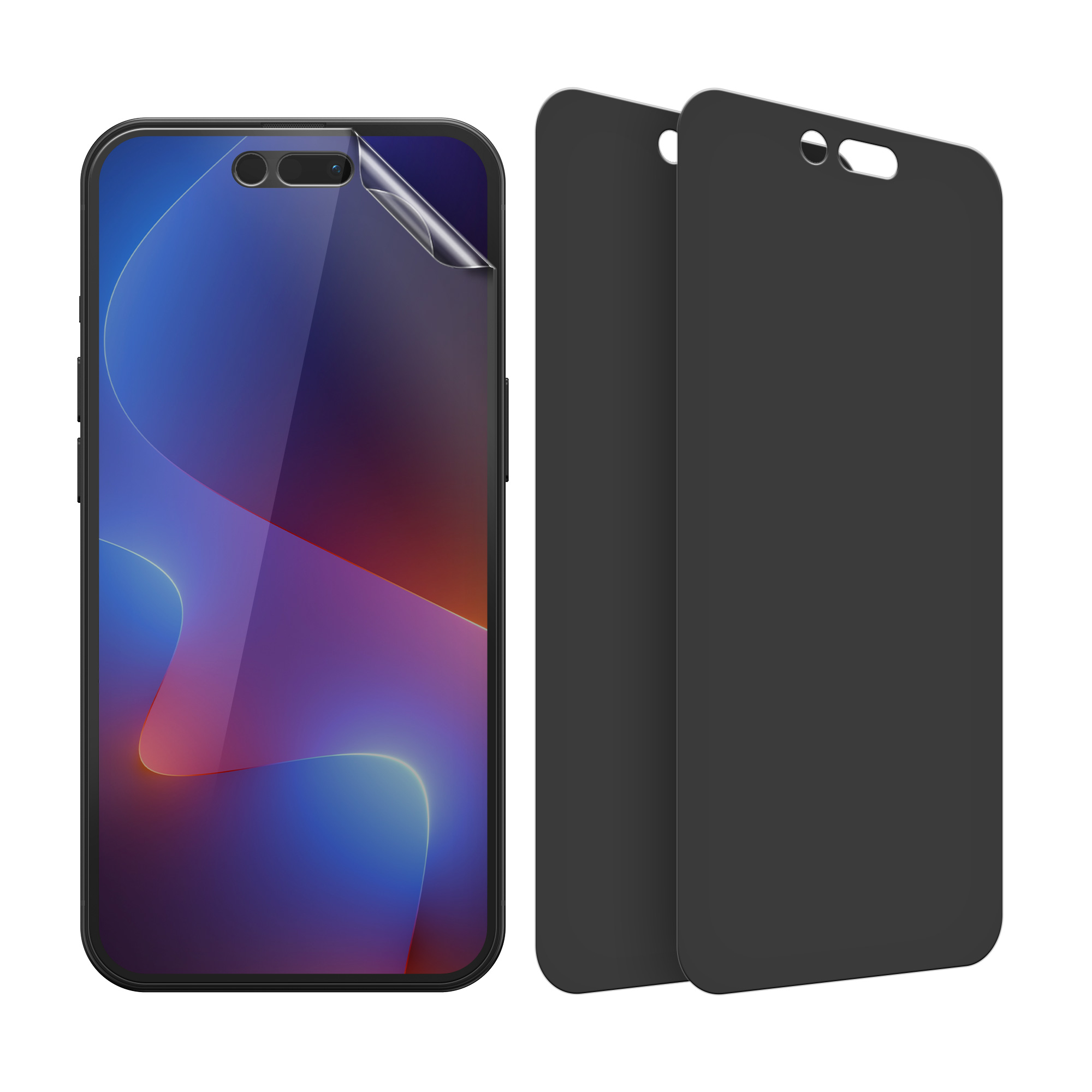 Privacy fólie na displej kwmobile pro iPhone 15 Pro Max