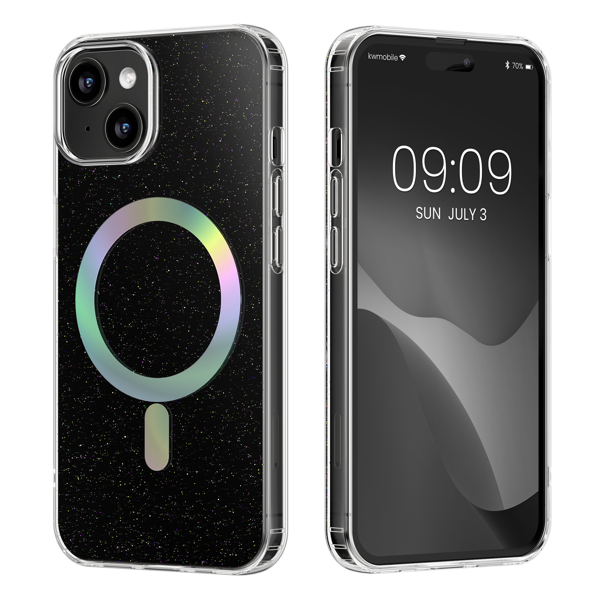 Nabíječka kwmobile MagSafe iPhone 15 Glitter