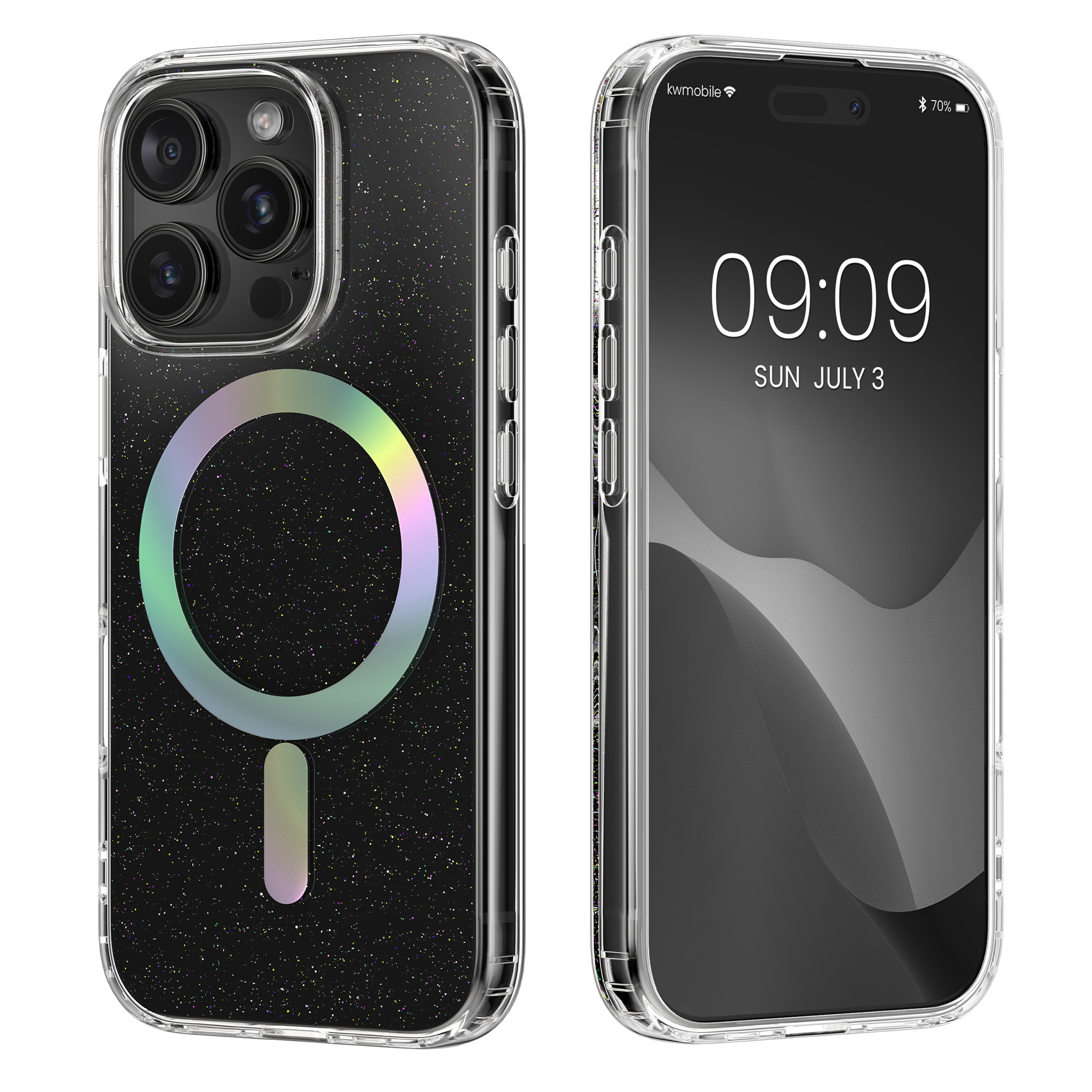 Magnetický kryt na mobil MagSafe Apple iPhone 16 Pro kwmobile - třpytivá