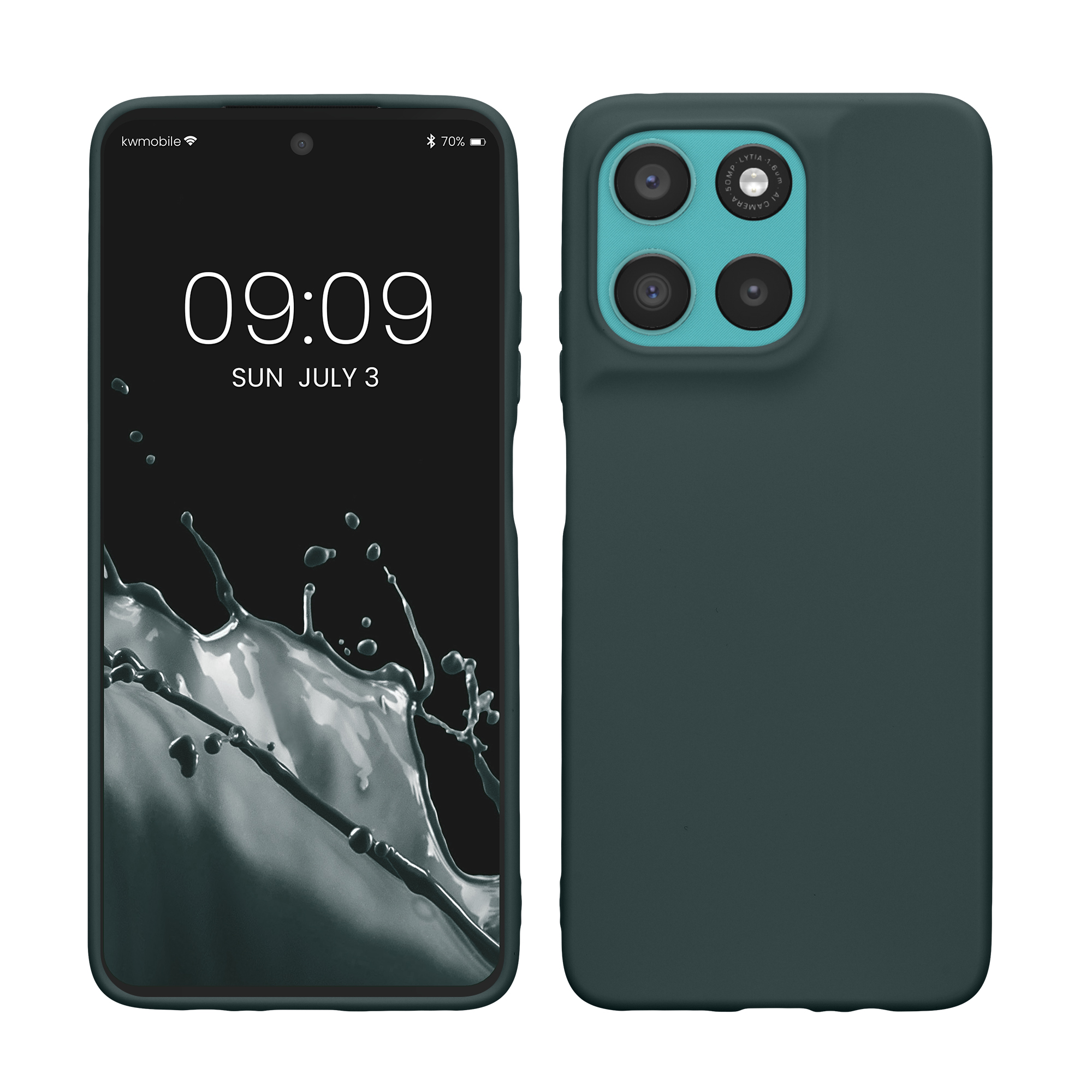 Pouzdro pro Motorola Moto G57 Power / Moto G67 Power kwmobile TPU - tmavá antracitová