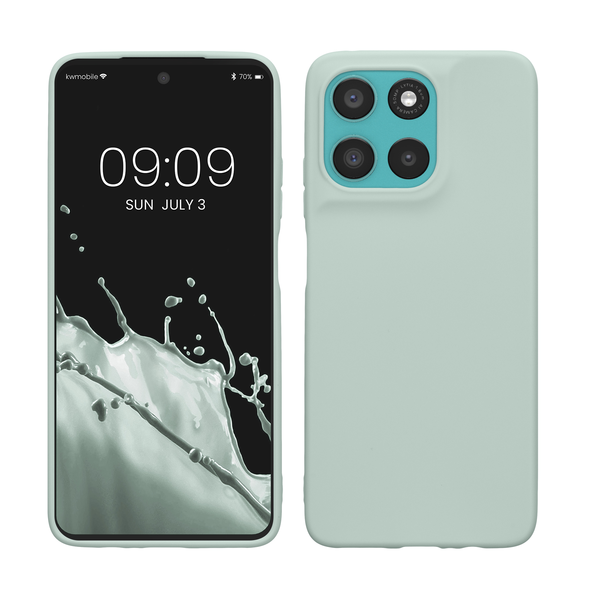 Pouzdro pro Motorola Moto G57 Power / Moto G67 Power kwmobile TPU - světle mátová