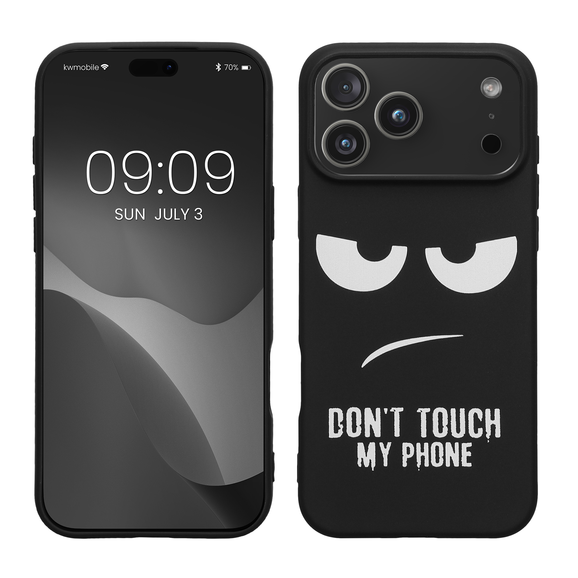 TPU kryt pro Apple iPhone 18 Pro Max / iPhone 17 Pro Max kwmobile ‑ bílá / černá