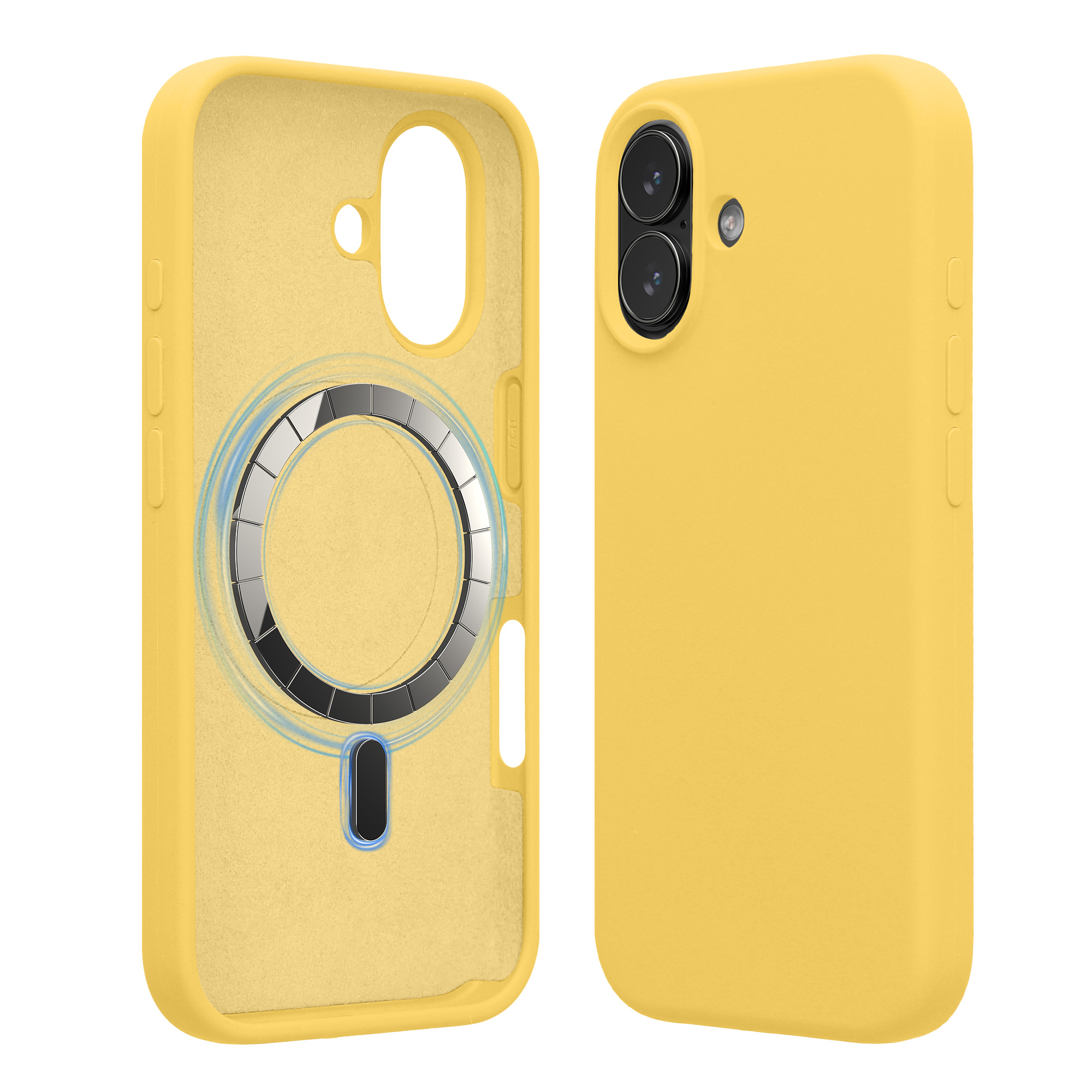 TPU silikonové pouzdro pro Apple iPhone 17 kwmobile MagSafe - zářivě žlutá