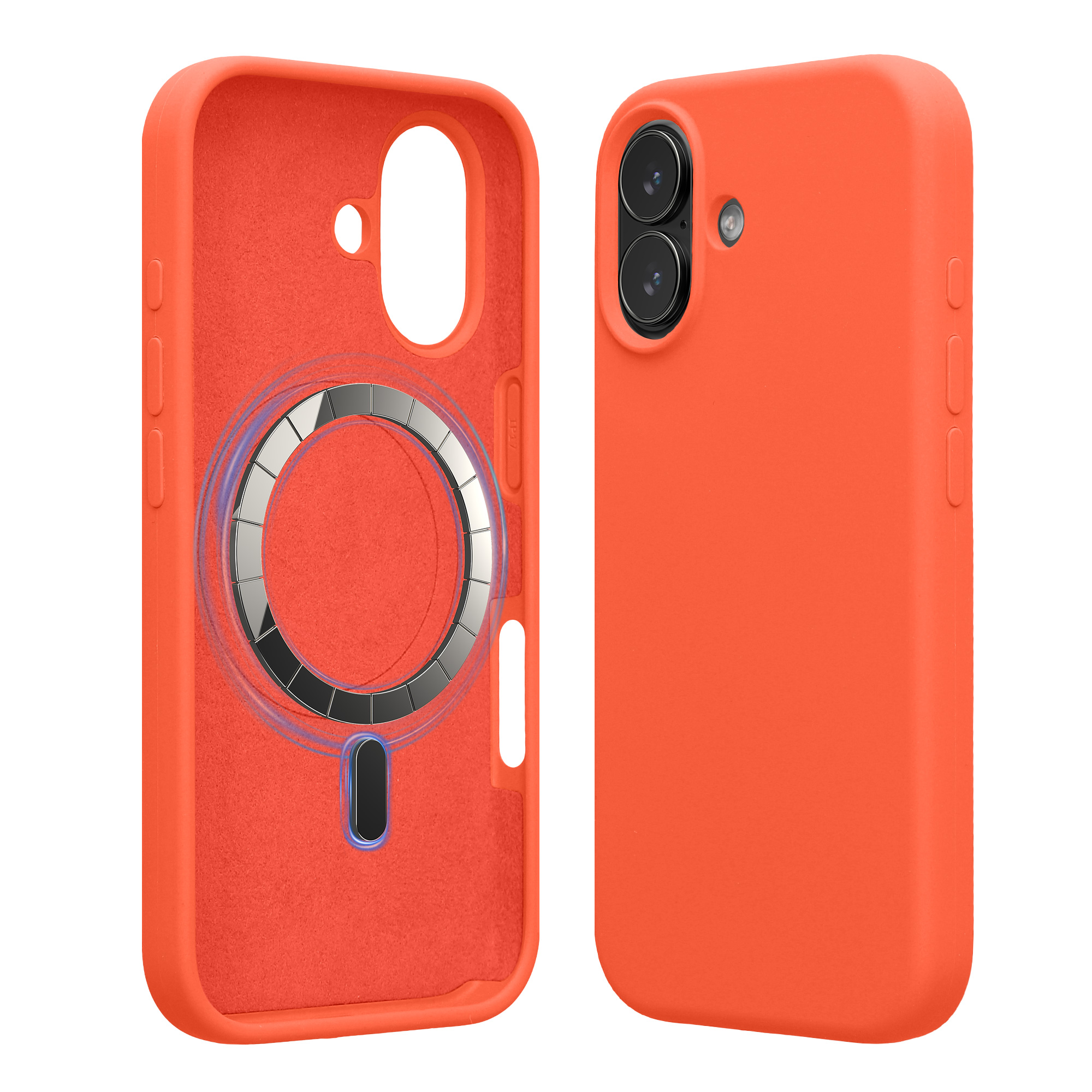 TPU silikonové pouzdro pro Apple iPhone 17 kwmobile MagSafe - neonově korálová