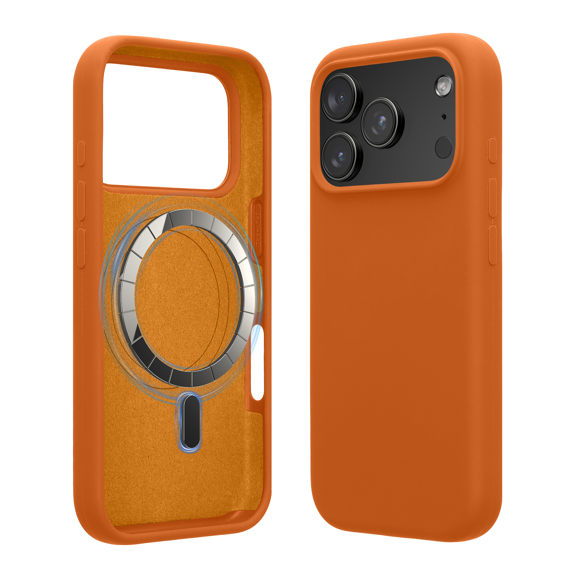 TPU silikonové pouzdro pro Apple iPhone 18 Pro / iPhone 17 Pro kwmobile MagSafe - ovocná oranžová