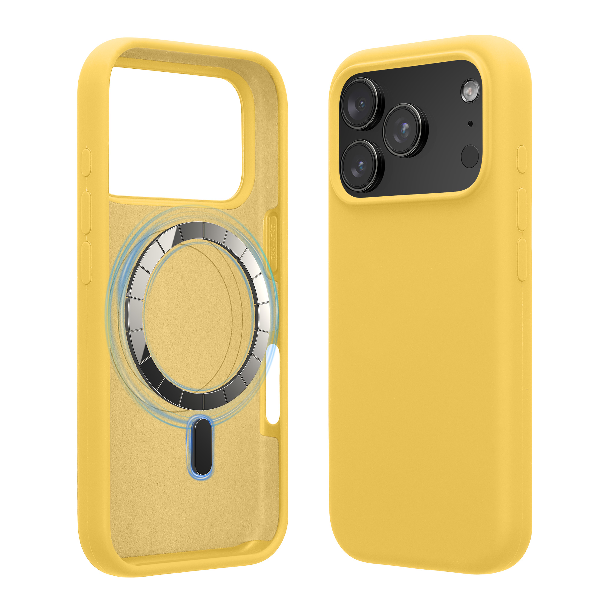 TPU silikonové pouzdro pro Apple iPhone 18 Pro Max / iPhone 17 Pro Max kwmobile MagSafe - zářivě žlutá