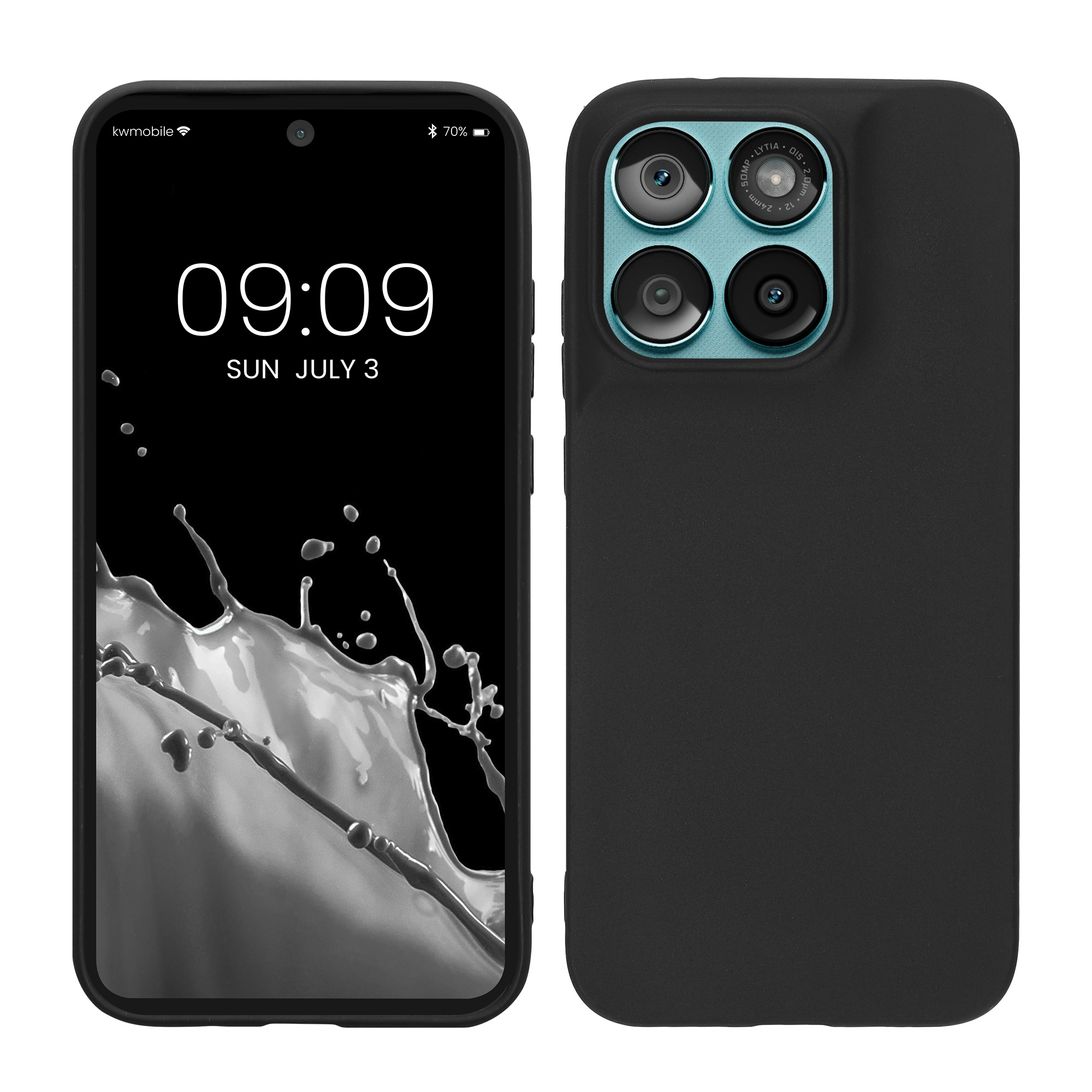 Pouzdro pro Motorola Moto G67 / G77 / G87 kwmobile TPU - matná černá